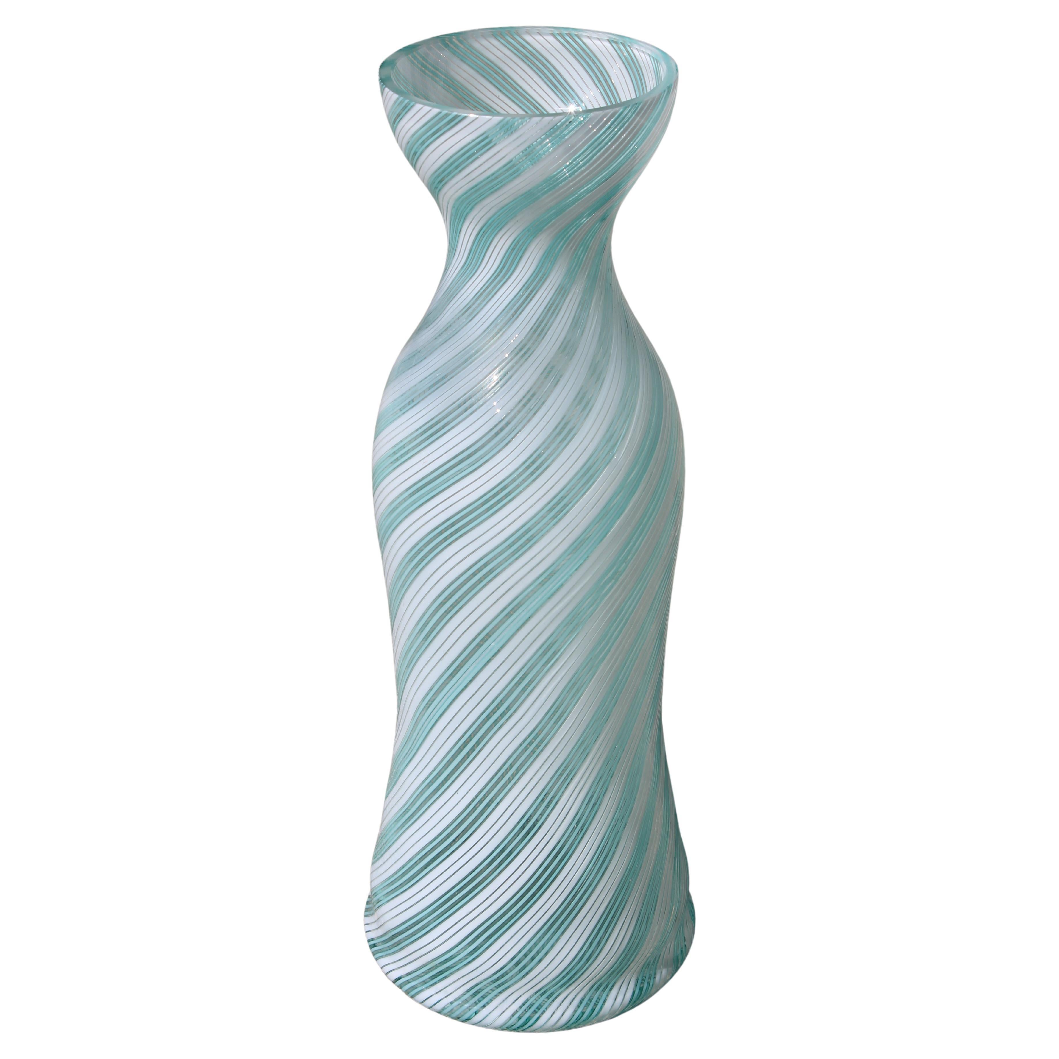 Seguso Murano Glass Vase For Sale
