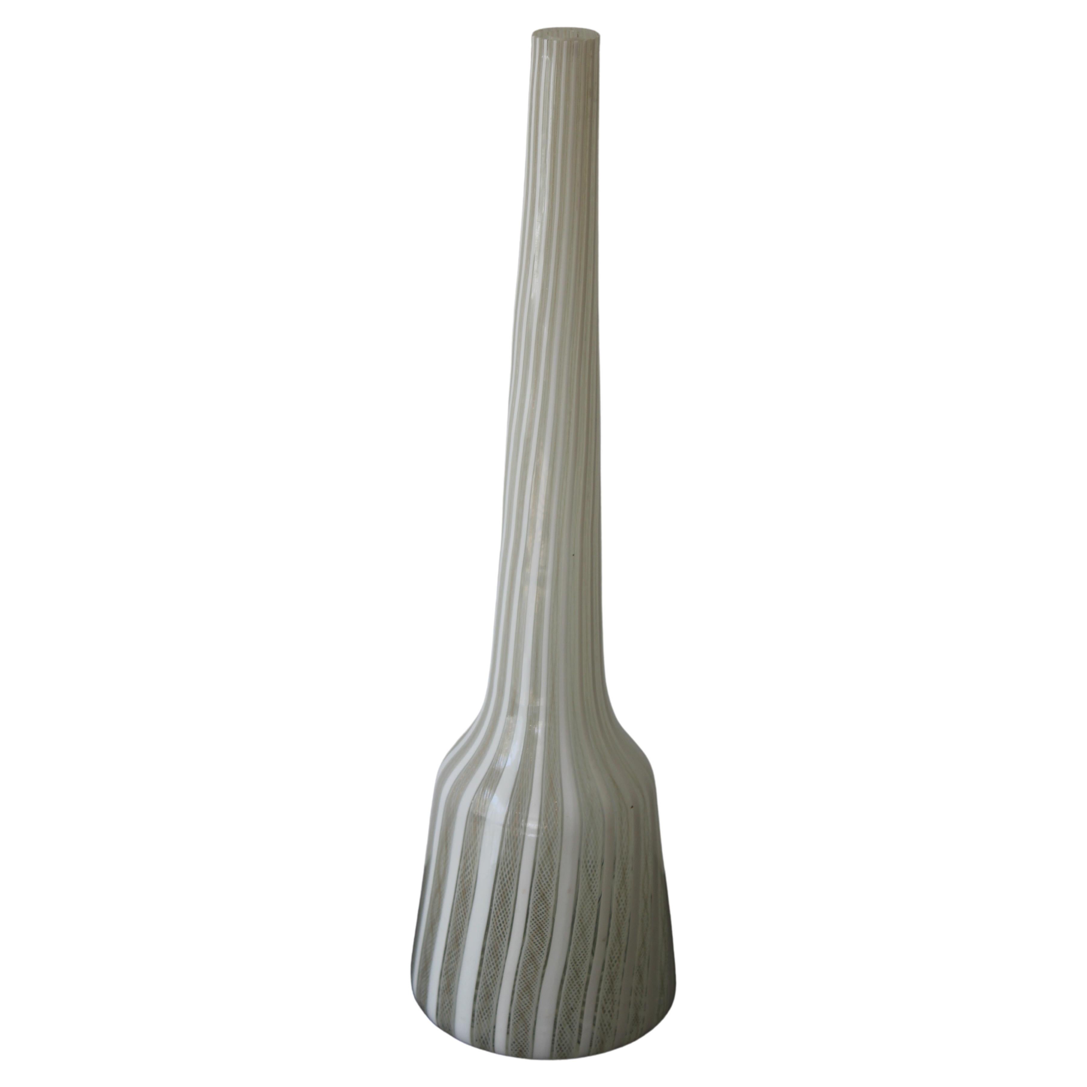 Seguso Murano Glass Vase  For Sale