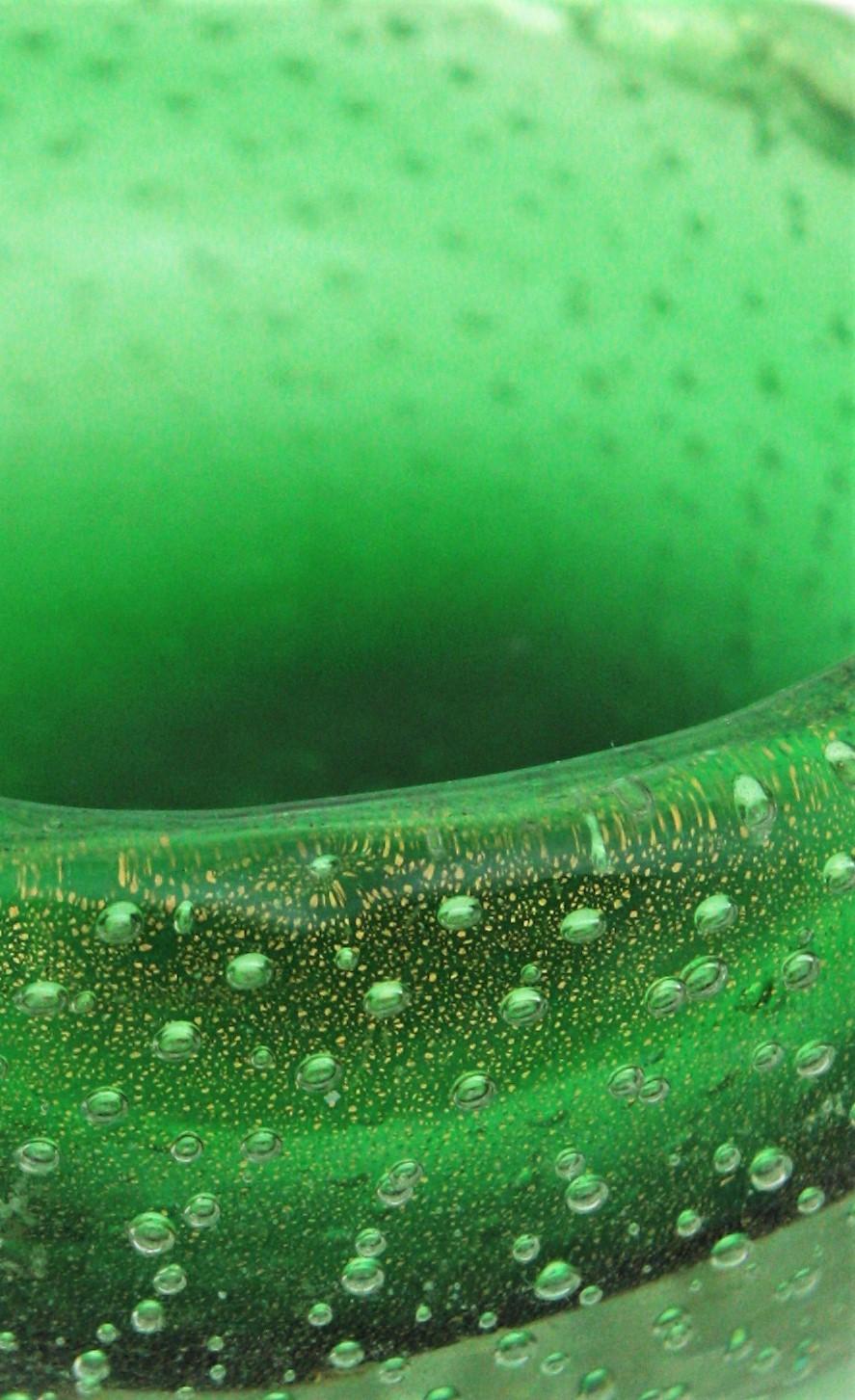 bubble glass ashtray