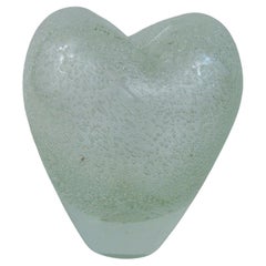 Seguso Murano Herzförmig  Valentinsvase/Skulptur