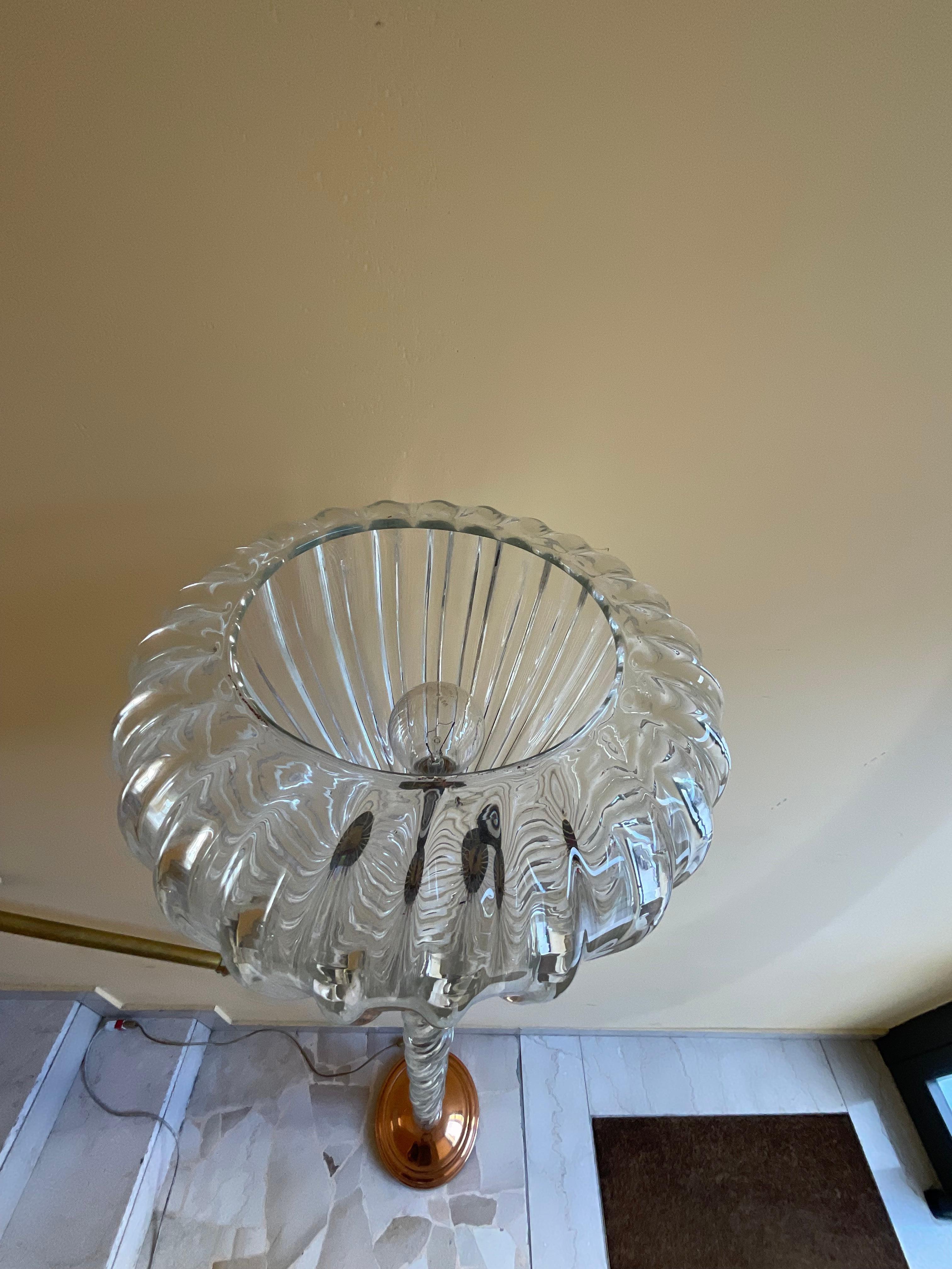 Seguso Murano - lampada da terra anni 40 - murano glass - Made in ITALY 6