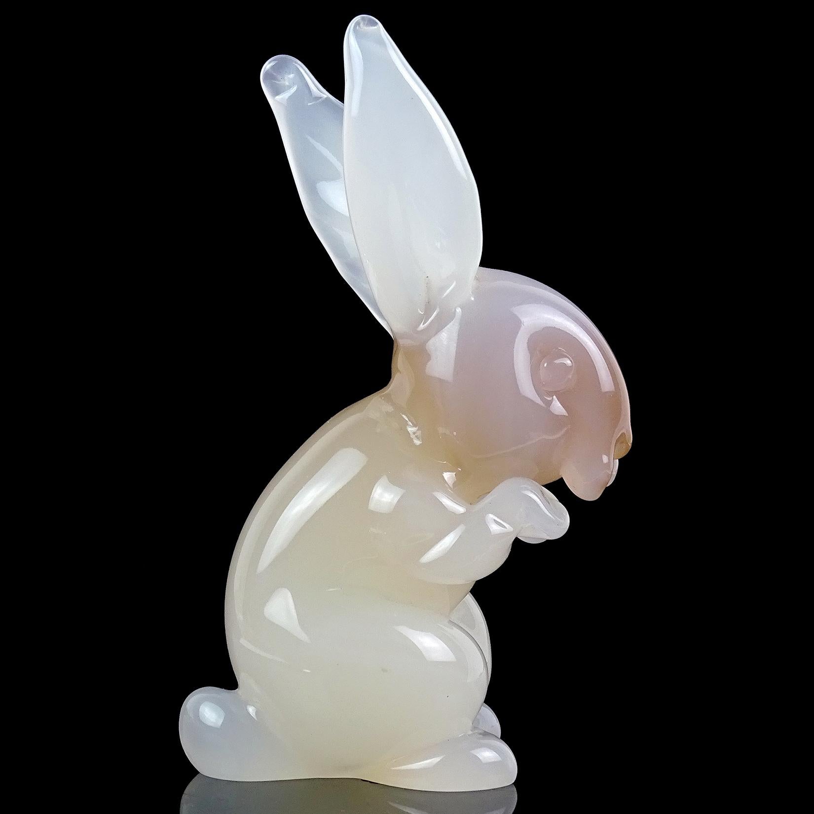 blown glass rabbit