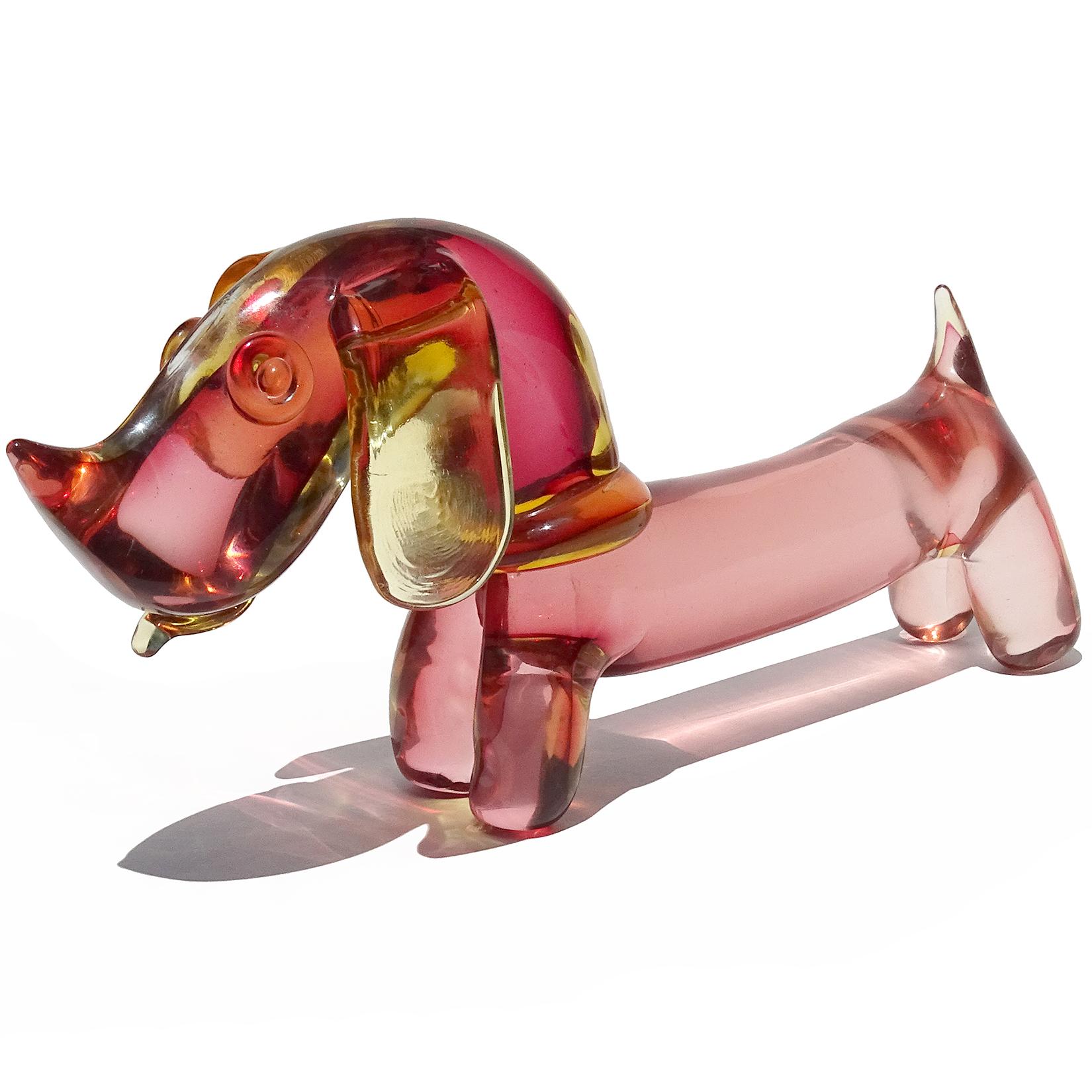 murano glass dachshund