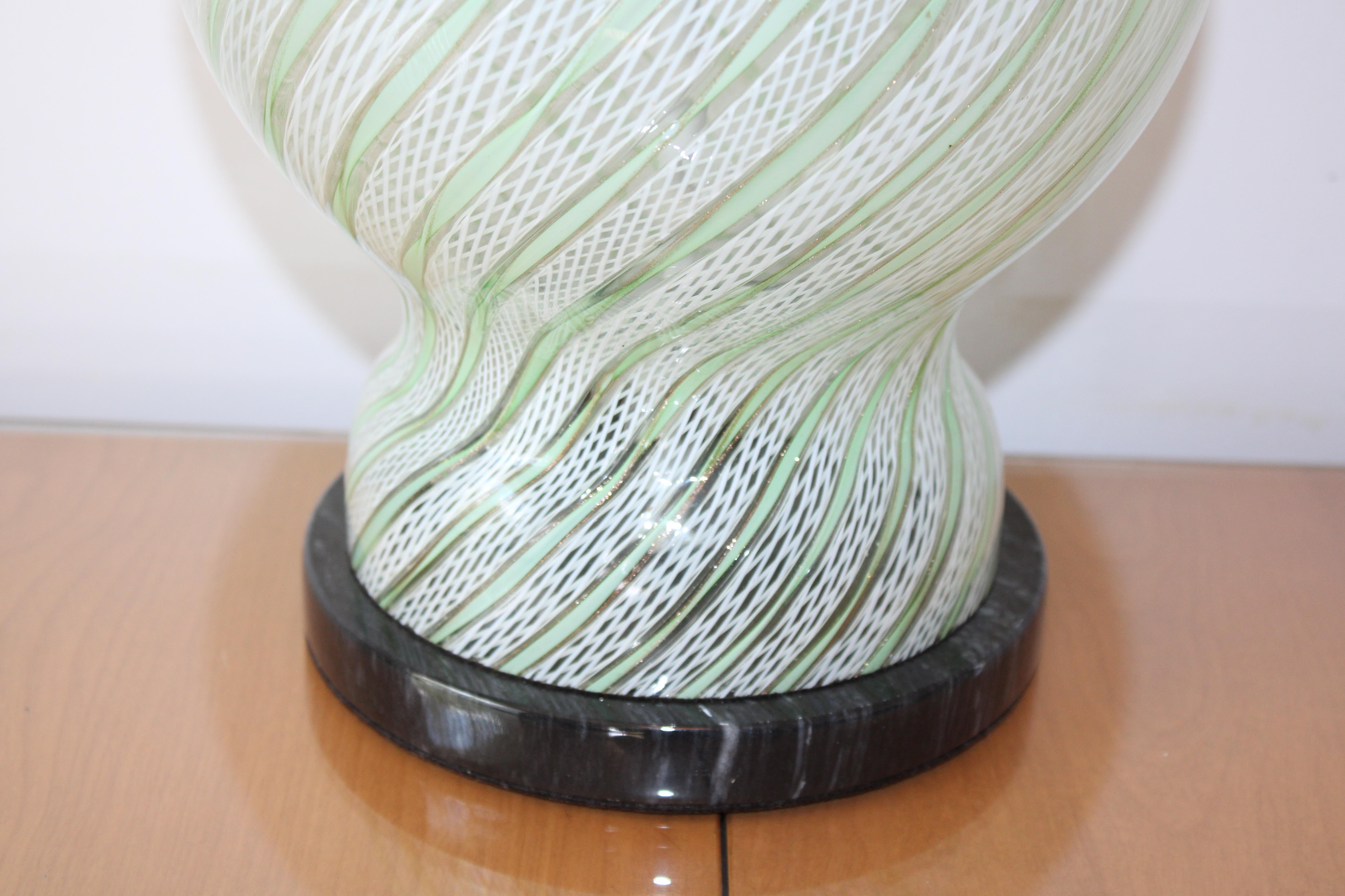 Seguso Murano Table Lamp In Good Condition For Sale In Palm Springs, CA