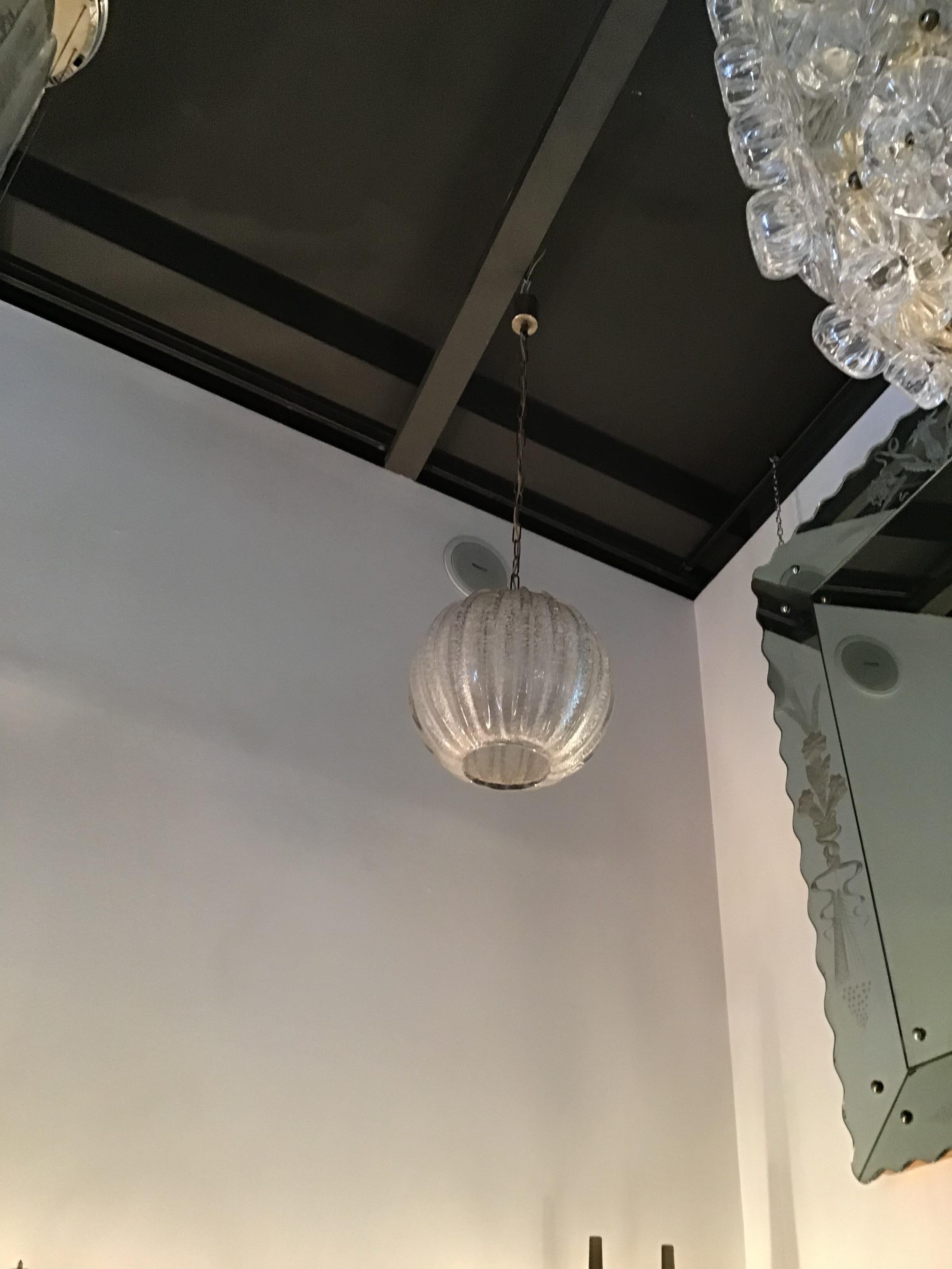 Seguso. N.14 Lámparas de cristal de Murano 