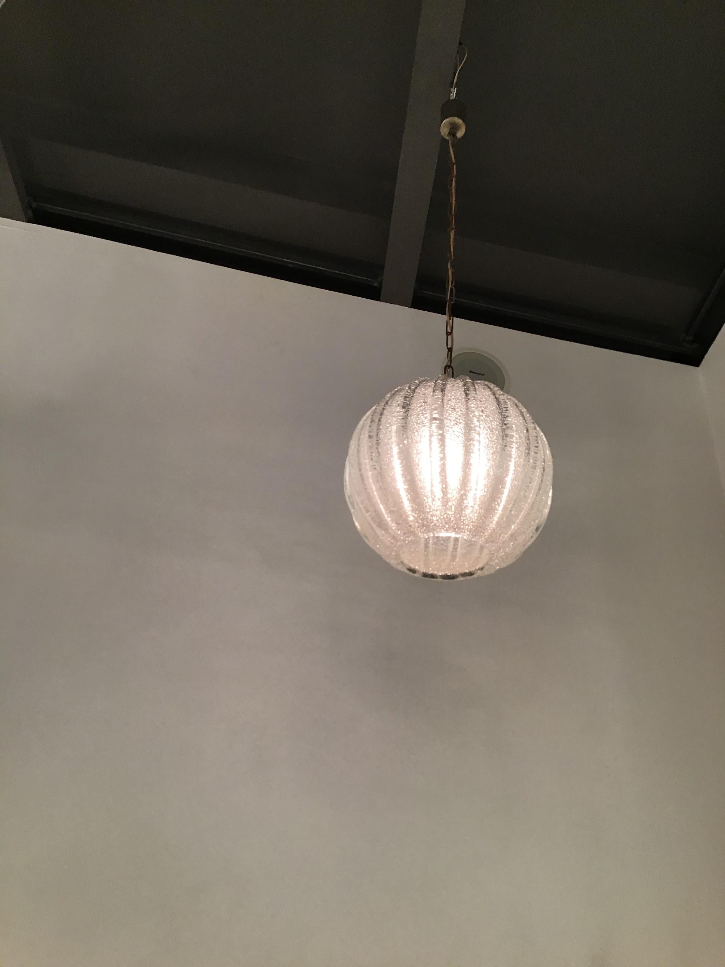Seguso. N.14 Lámparas de cristal de Murano 