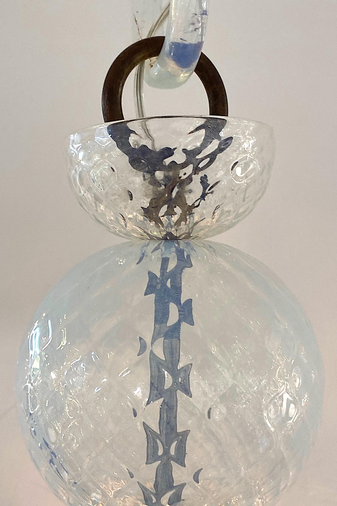 Seguso of Italy 1950s Murano Glass Chandelier 6