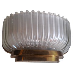 Seguso One Wandleuchte Messing und Glas 1930 ITALIEN