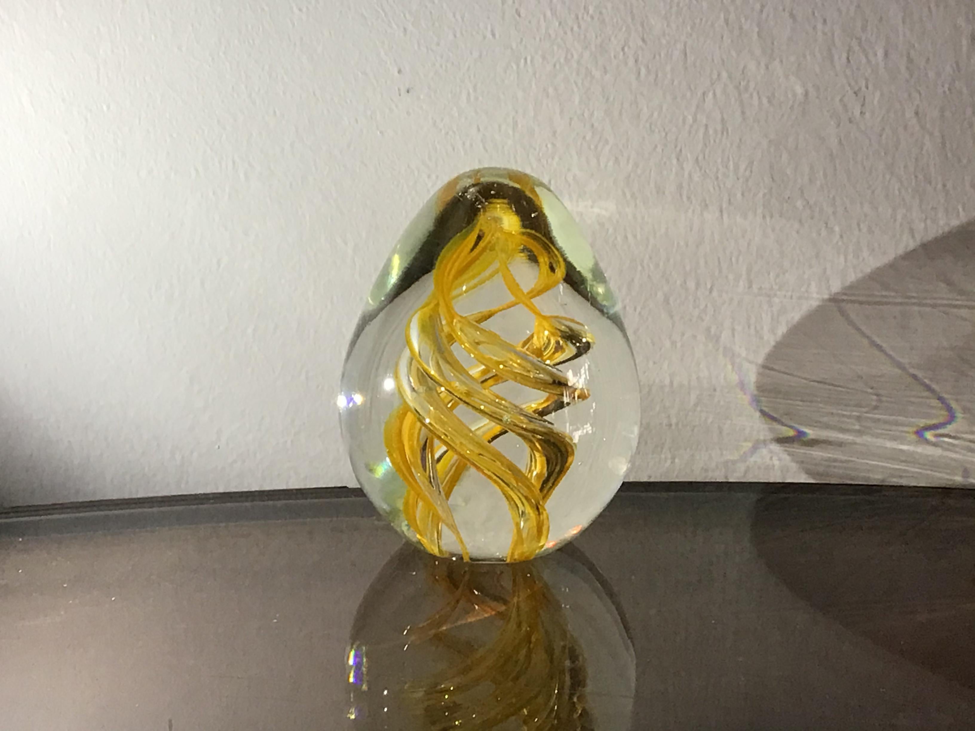 Seguso Paperweight Murano Glass 1950 Italy For Sale 4