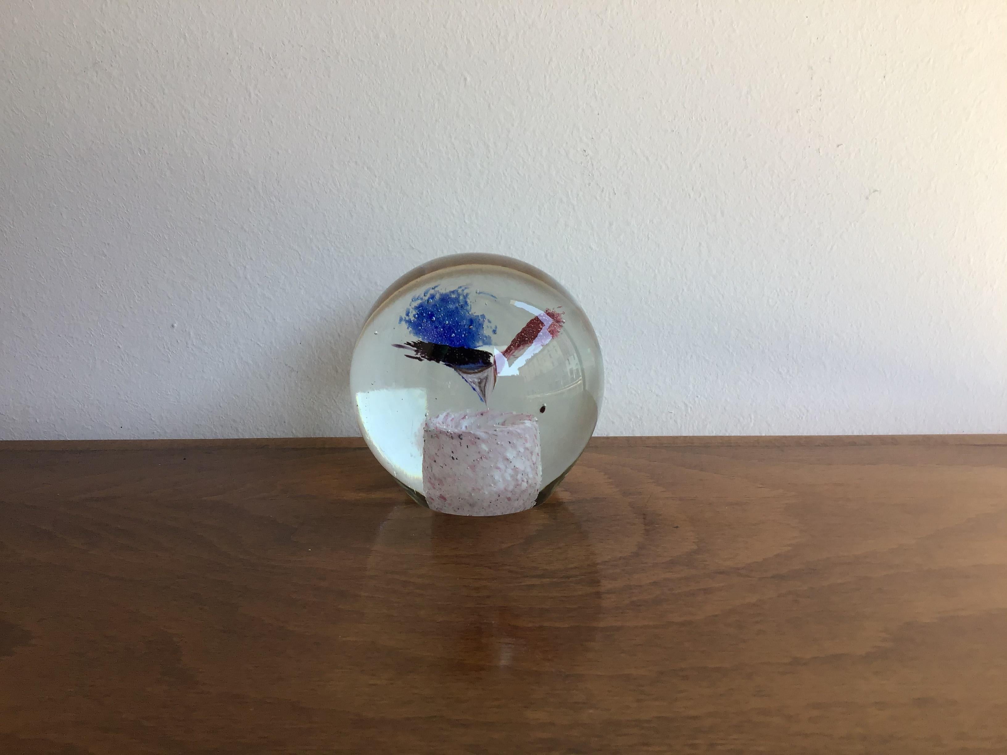 Seguso Paperweight Murano Glass 1950 Italy  For Sale 5