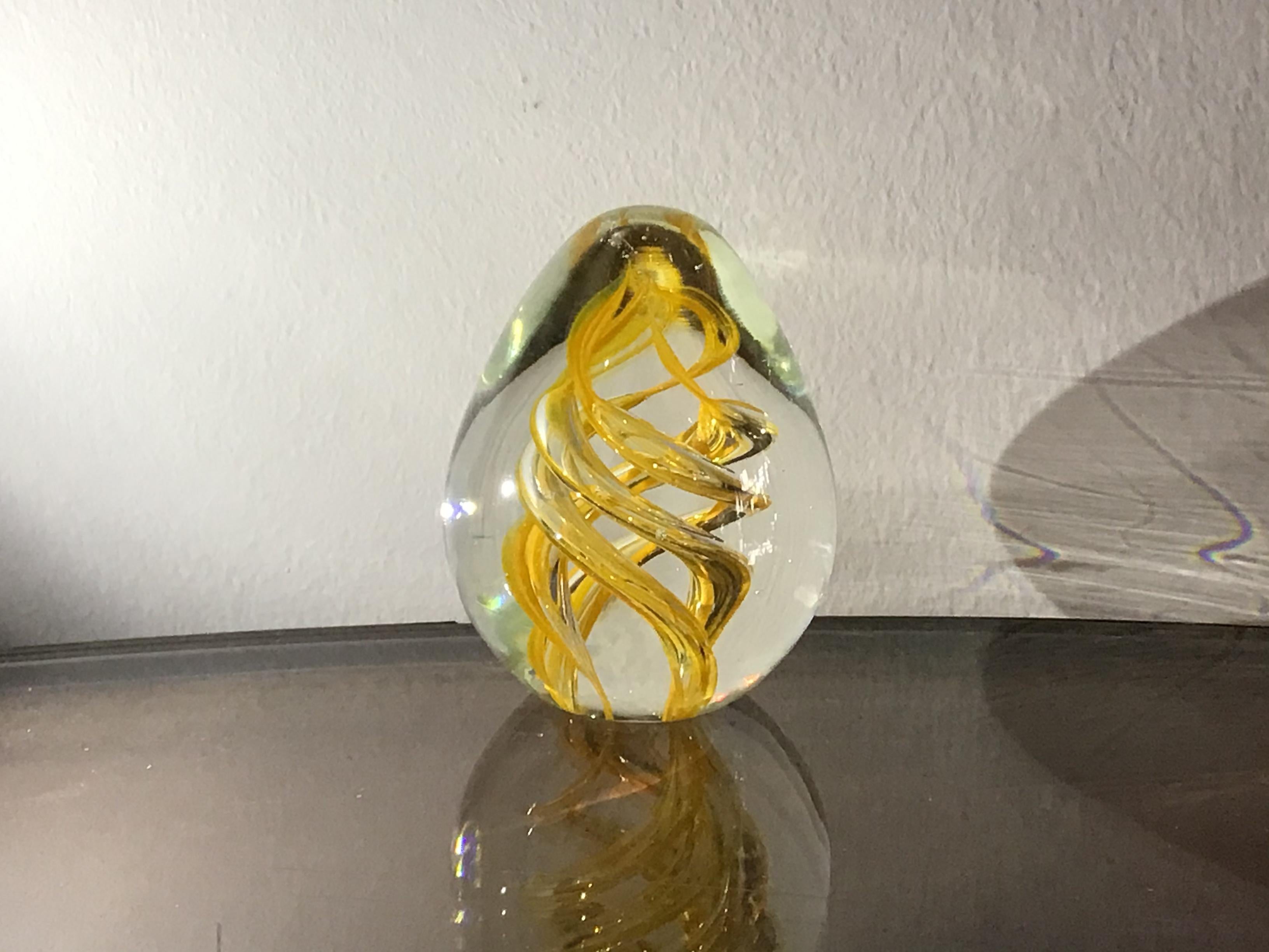 Seguso Paperweight Murano Glass 1950 Italy For Sale 5