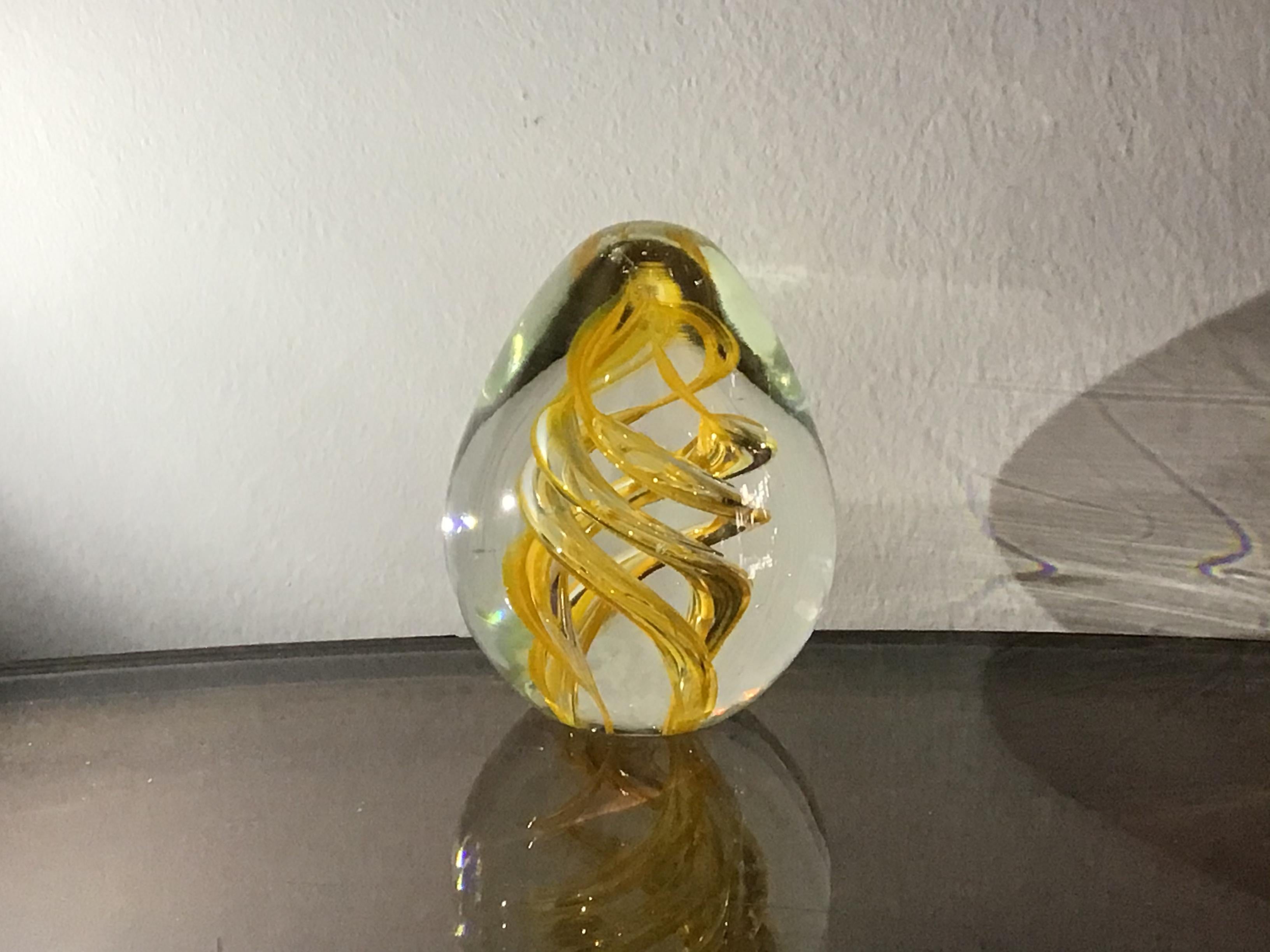 Seguso Paperweight Murano Glass 1950 Italy For Sale 7