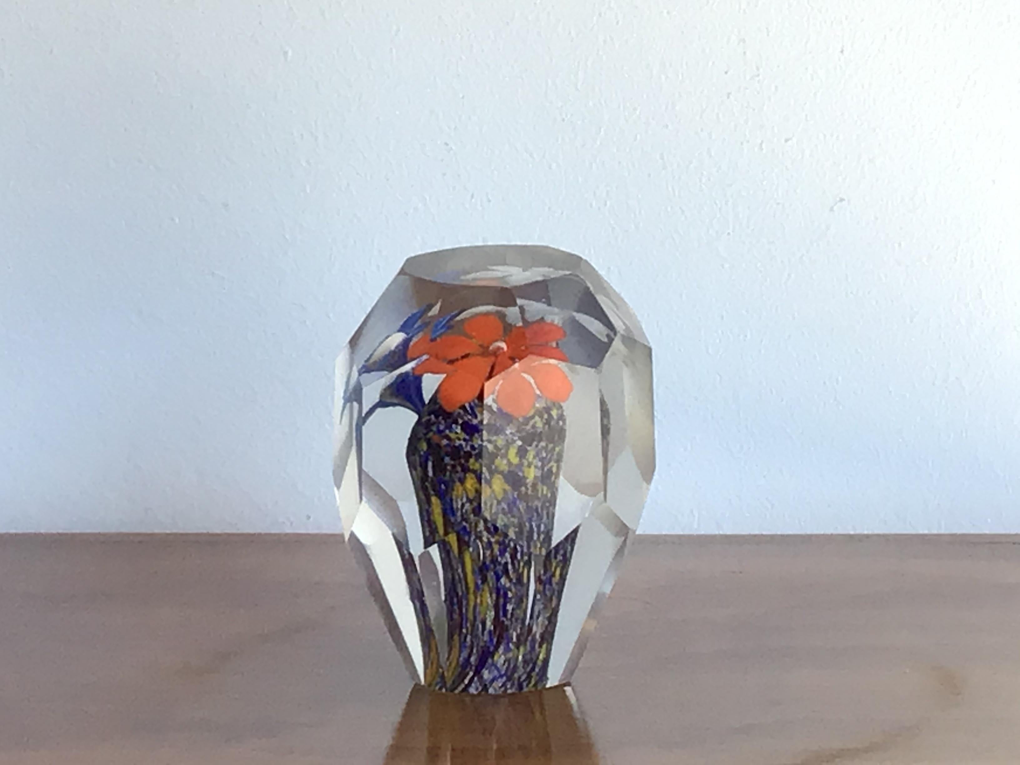 Seguso Paperweight Murano Glass 1950 Italy For Sale 8