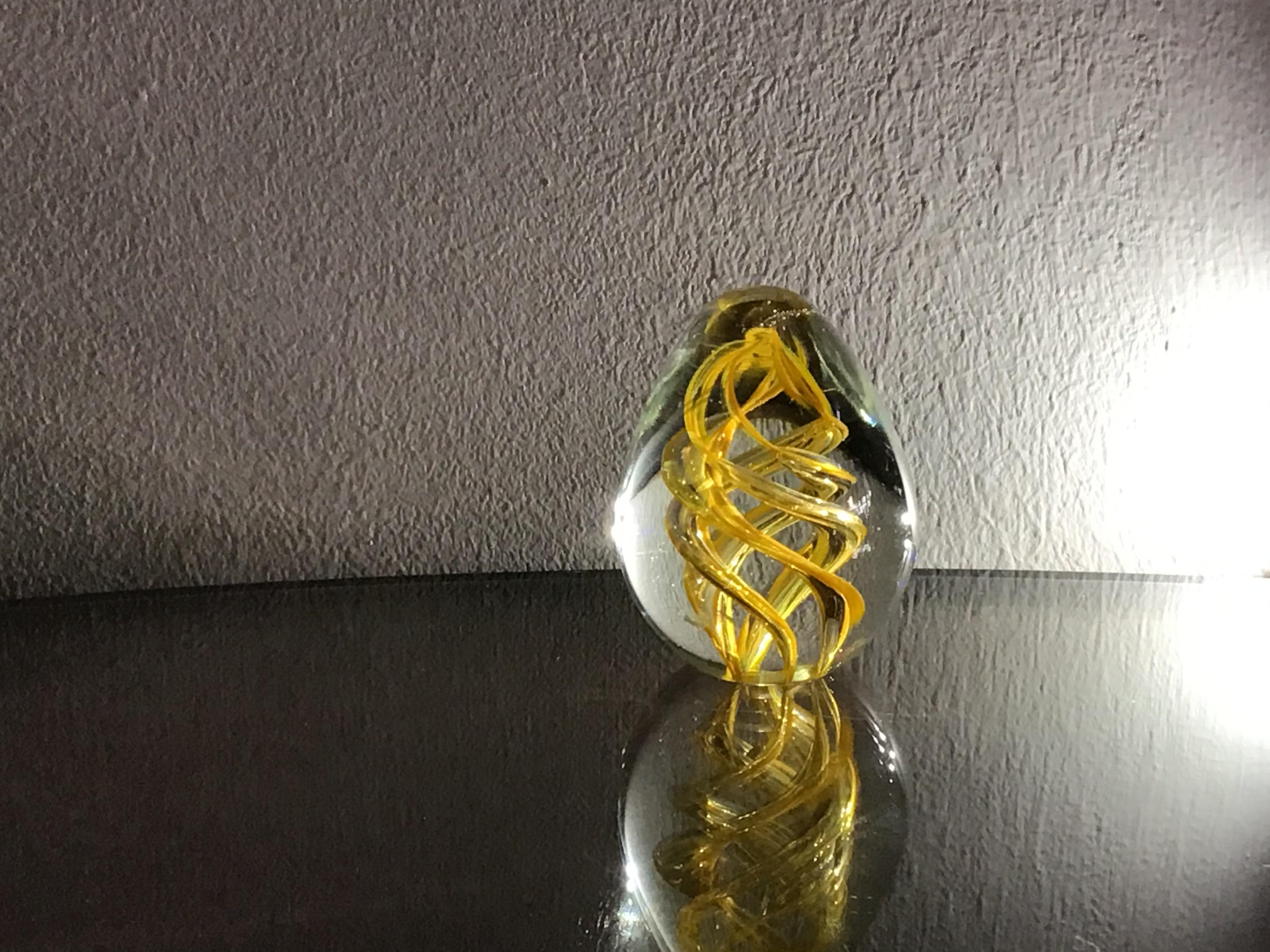 Italian Seguso Paperweight Murano Glass 1950 Italy For Sale