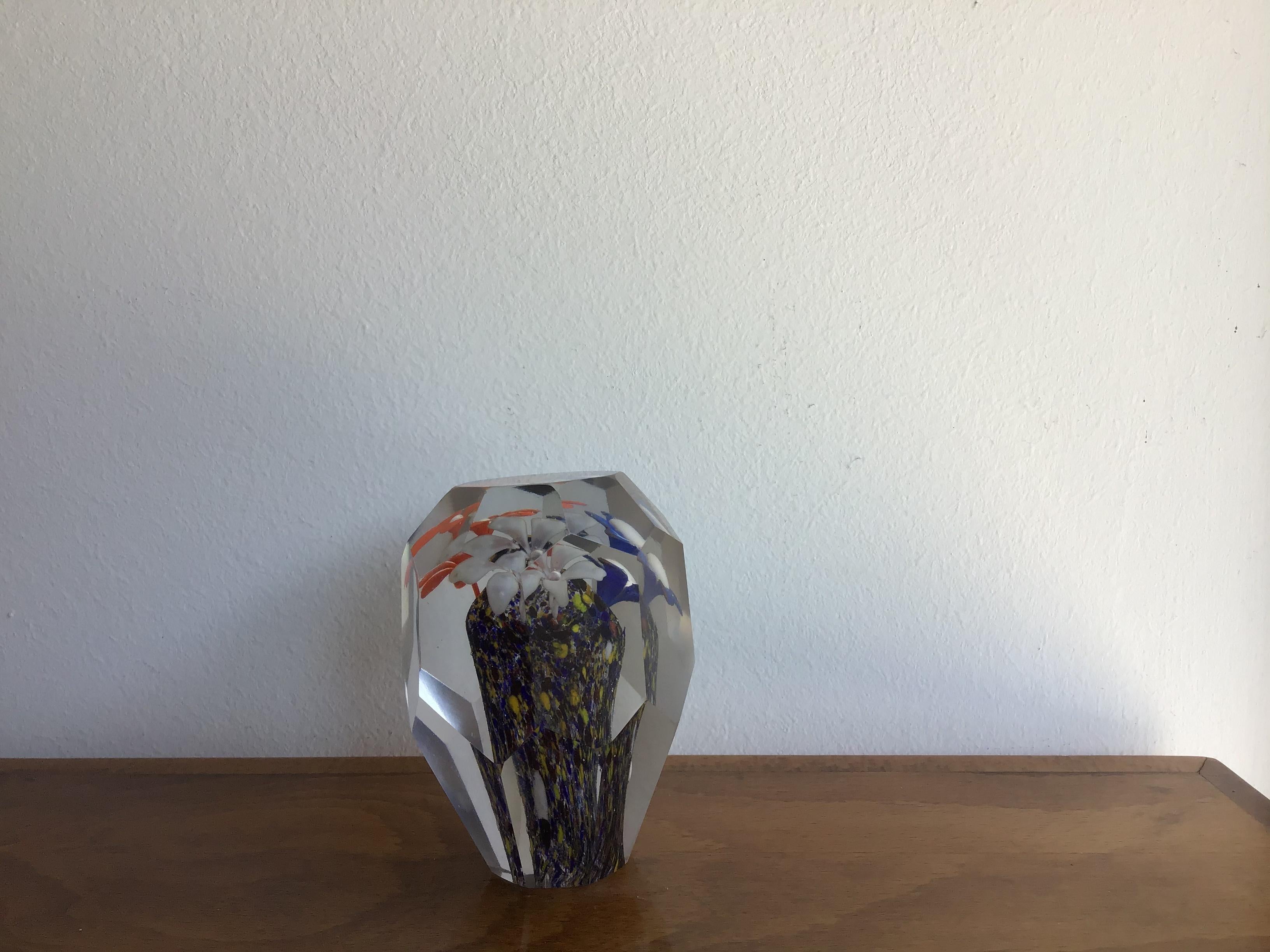 Italian Seguso Paperweight Murano Glass 1950 Italy For Sale