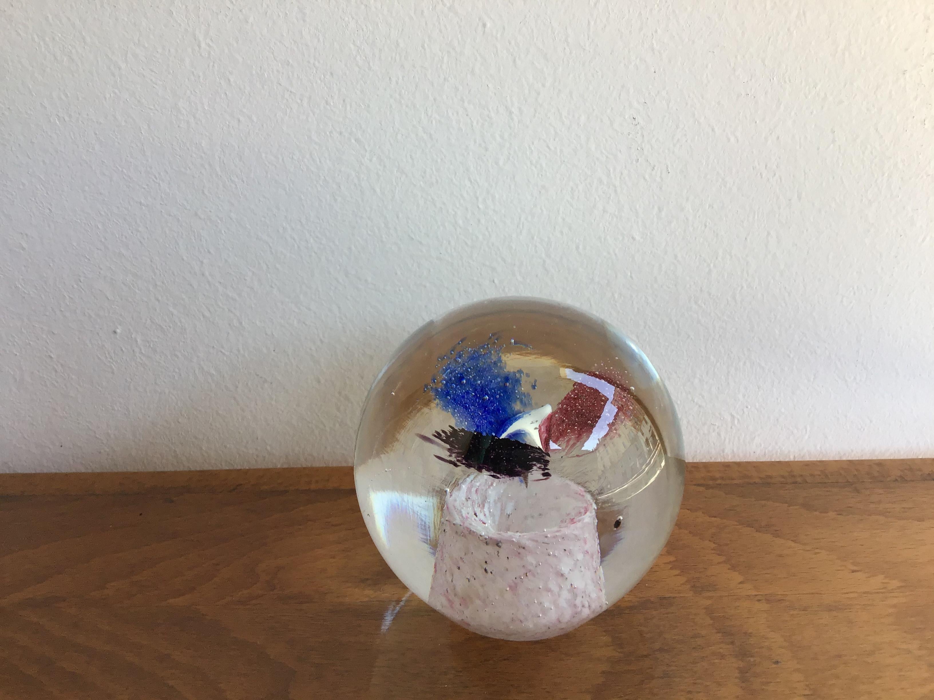 Mid-20th Century Seguso Paperweight Murano Glass 1950 Italy For Sale