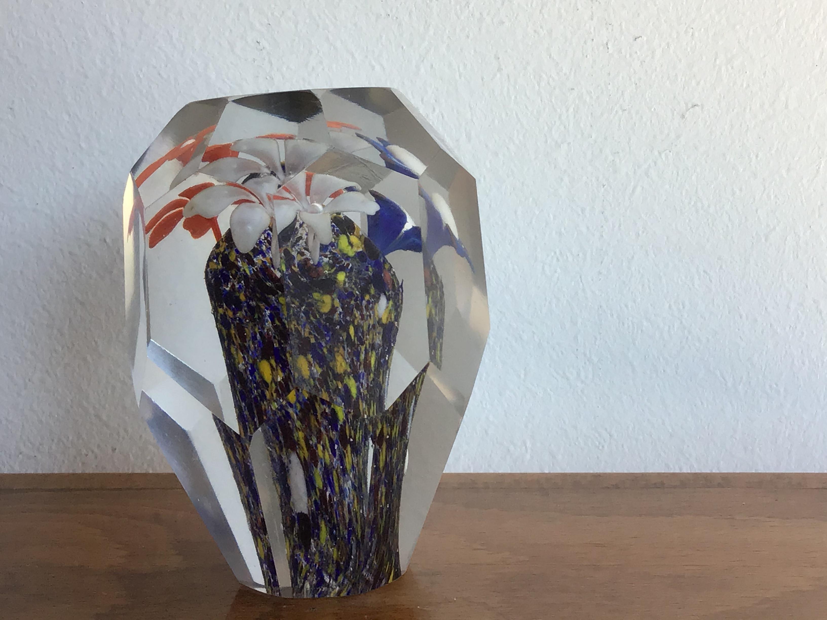 Seguso Paperweight Murano Glass 1950 Italy In Excellent Condition For Sale In Milano, IT