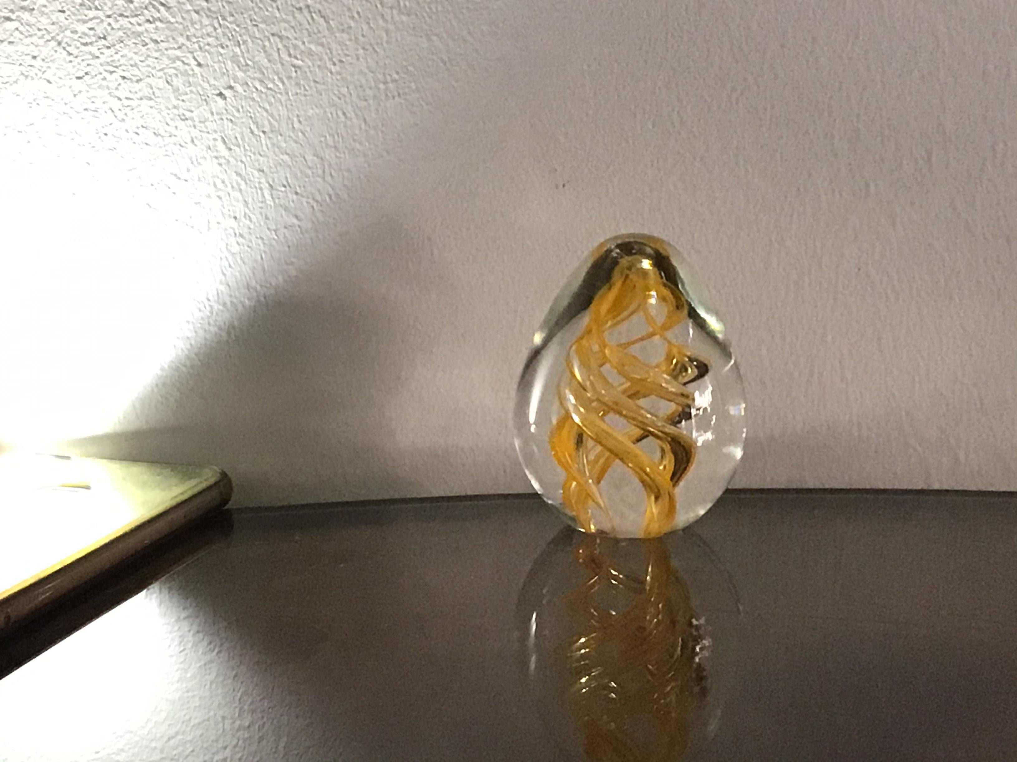 Seguso Paperweight Murano Glass 1950 Italy For Sale 1