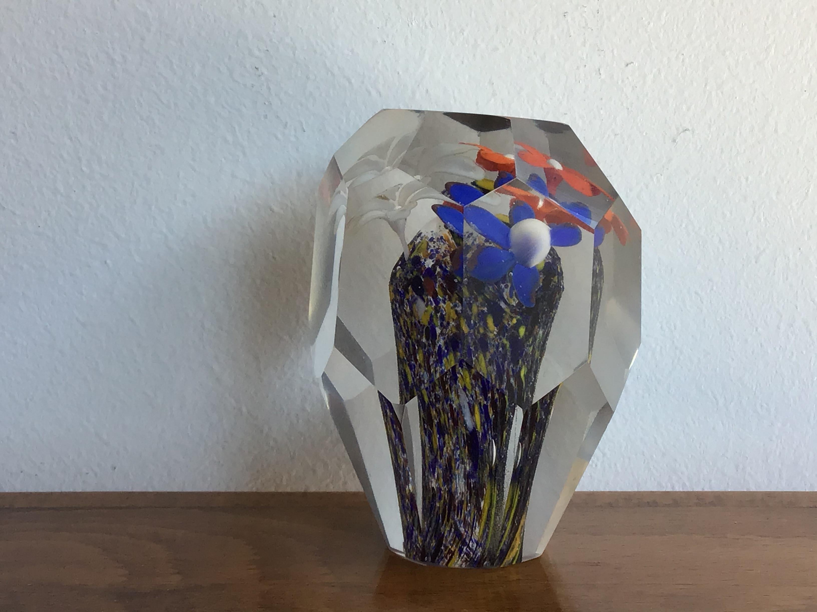 Seguso Paperweight Murano Glass 1950 Italy For Sale 1