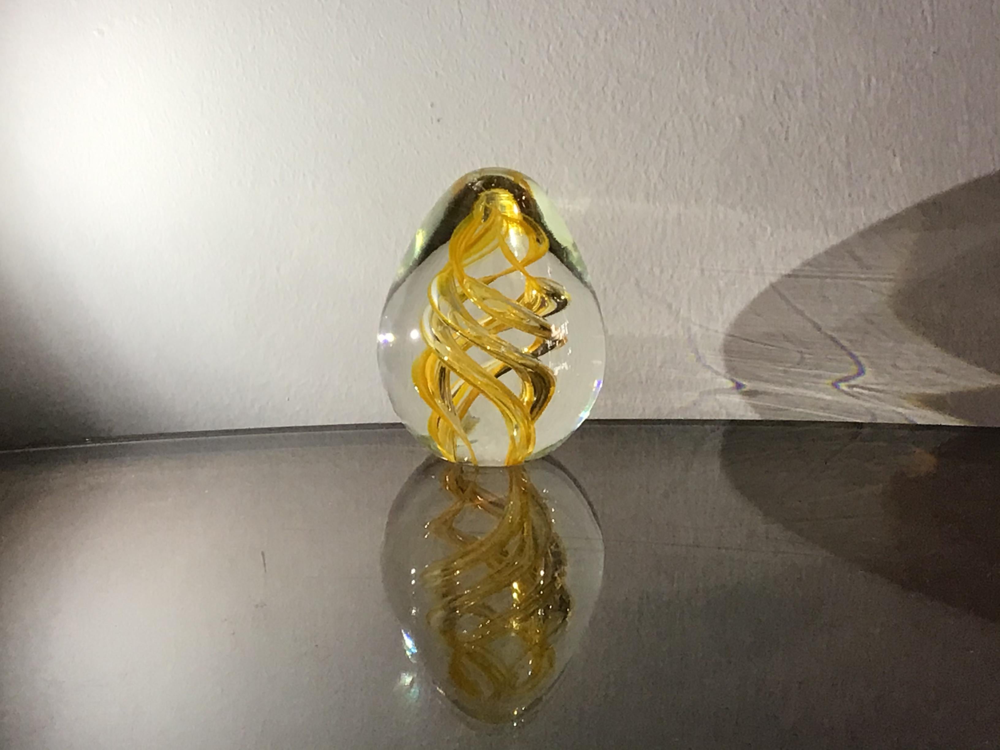 Seguso Paperweight Murano Glass 1950 Italy For Sale 2