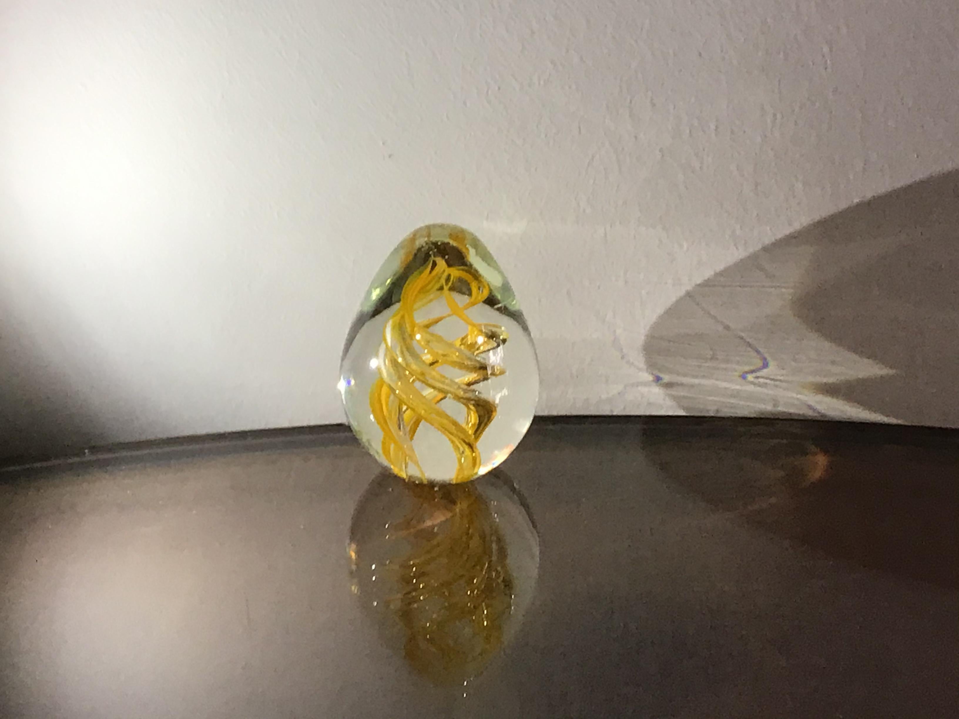 Seguso Paperweight Murano Glass 1950 Italy For Sale 3