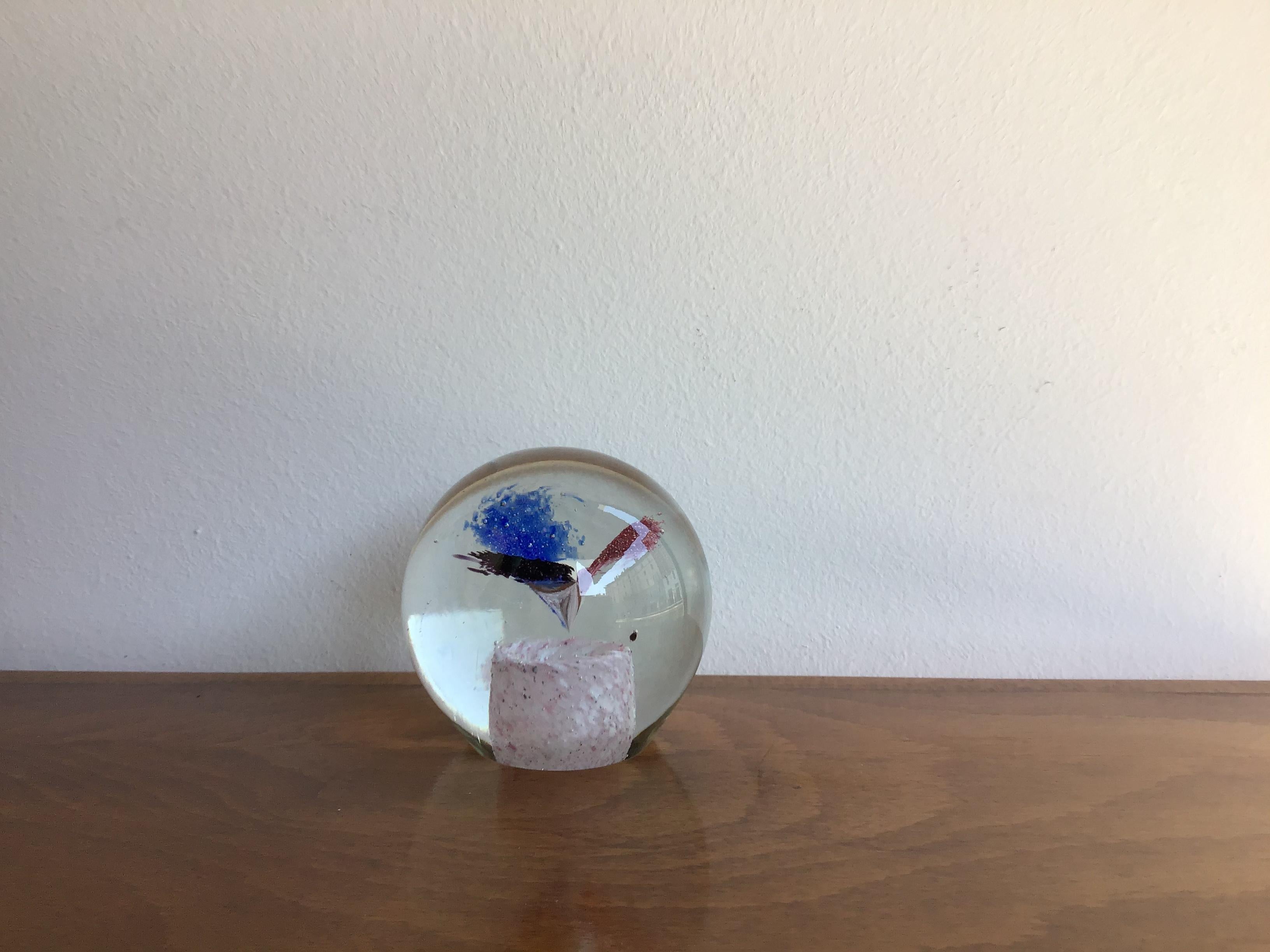Seguso Paperweight Murano Glass 1950 Italy  For Sale 4