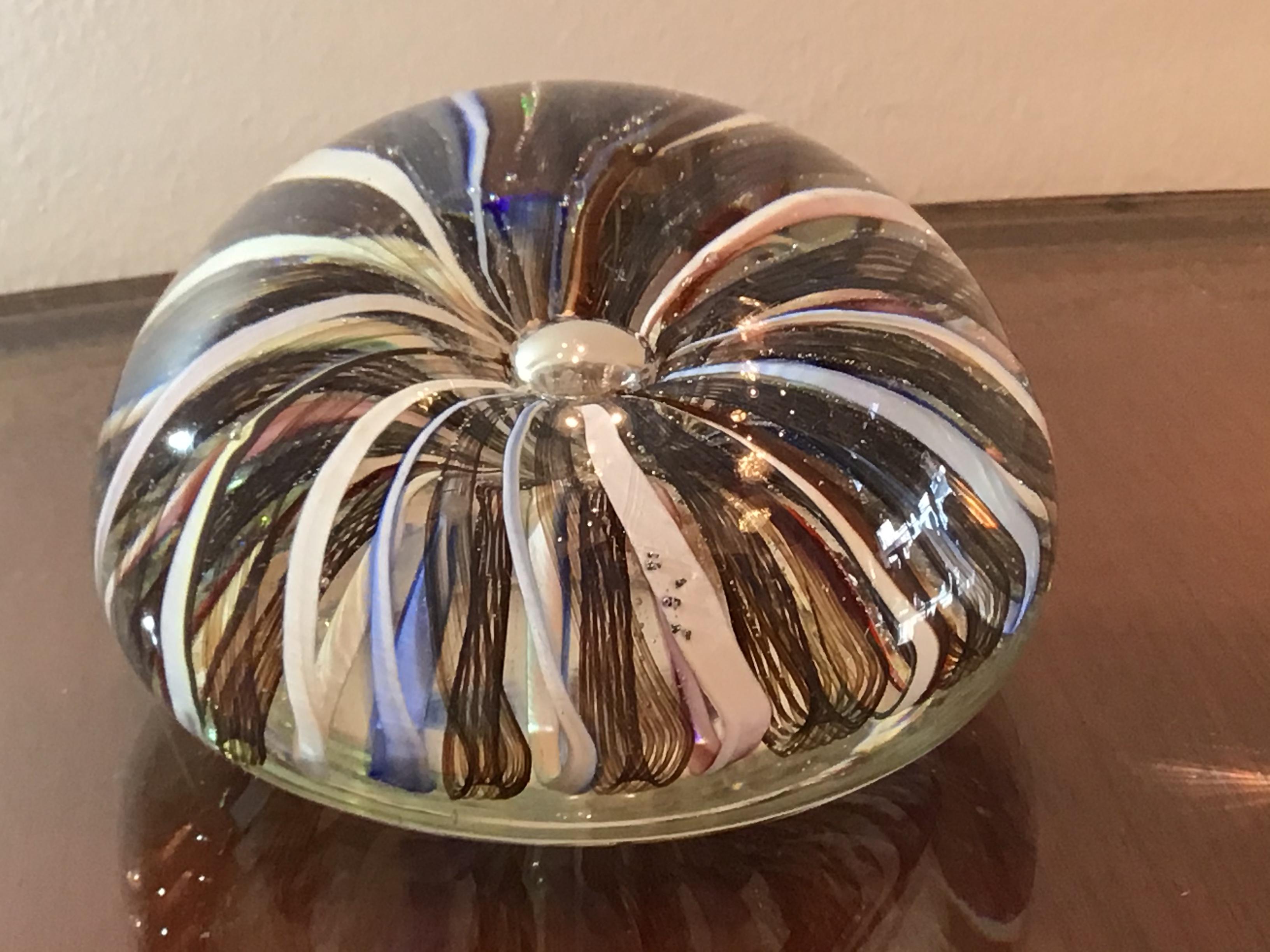Seguso Paperweight Seguso Murano Glass 1950 Italy For Sale 4
