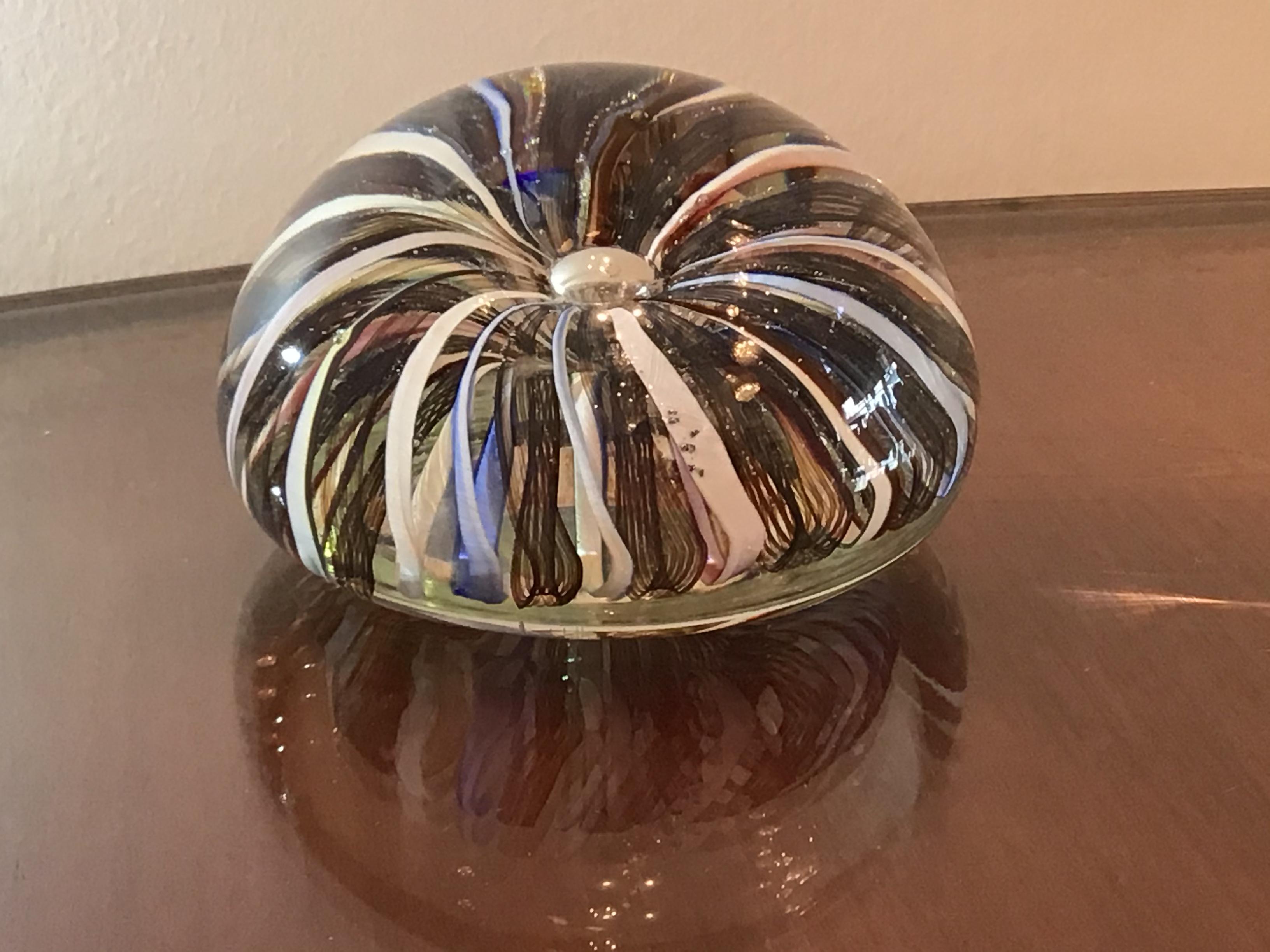 Seguso Paperweight Seguso Murano Glass 1950 Italy For Sale 6