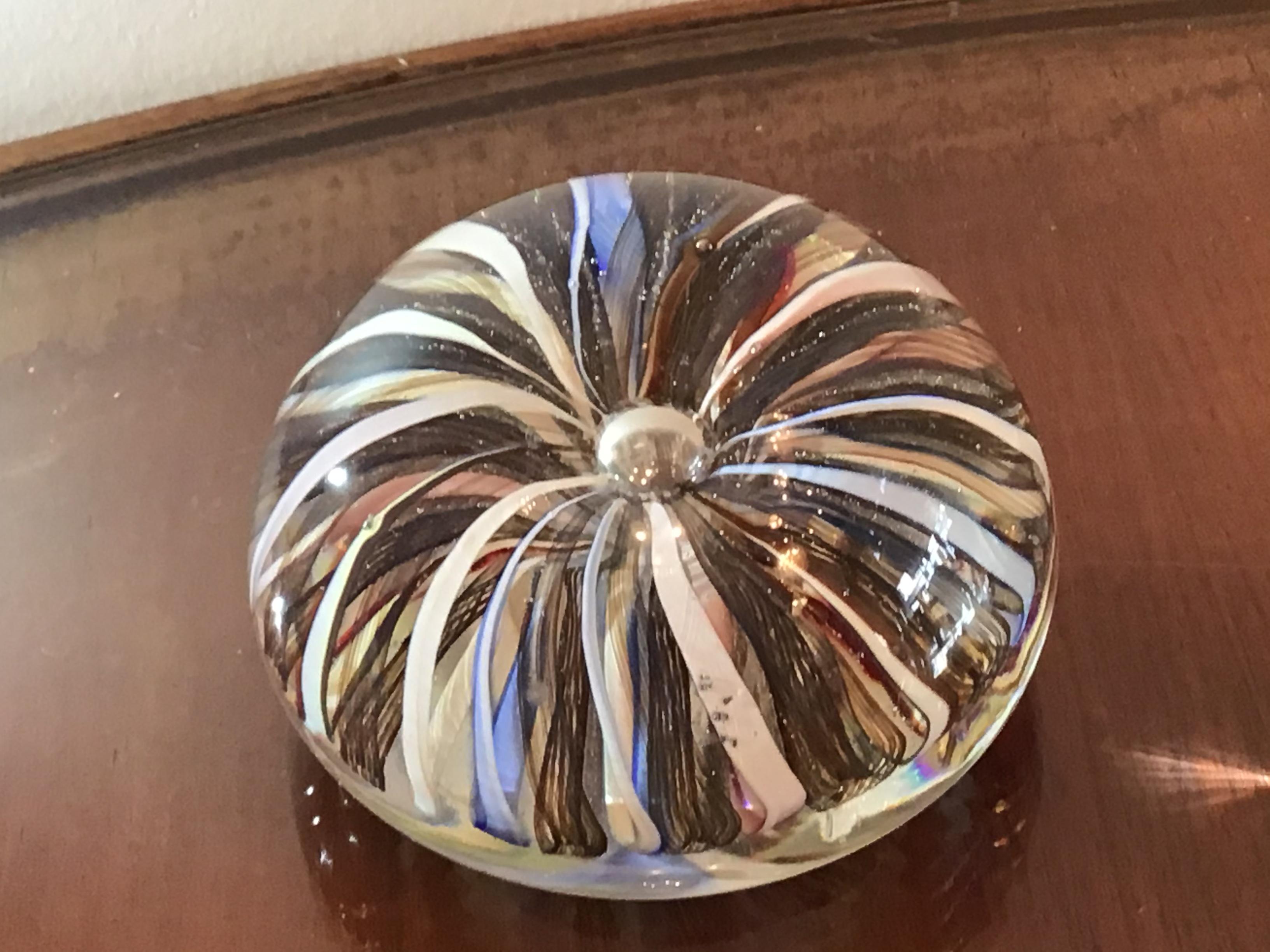 Seguso Paperweight Seguso Murano Glass 1950 Italy For Sale 2
