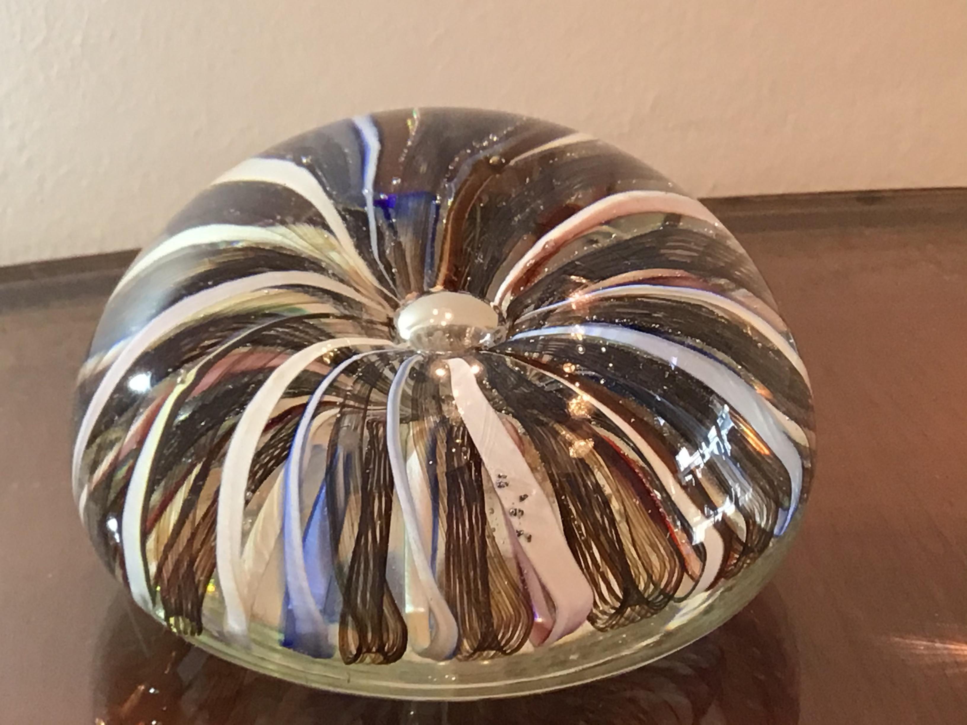 Seguso Paperweight Seguso Murano Glass 1950 Italy For Sale 3