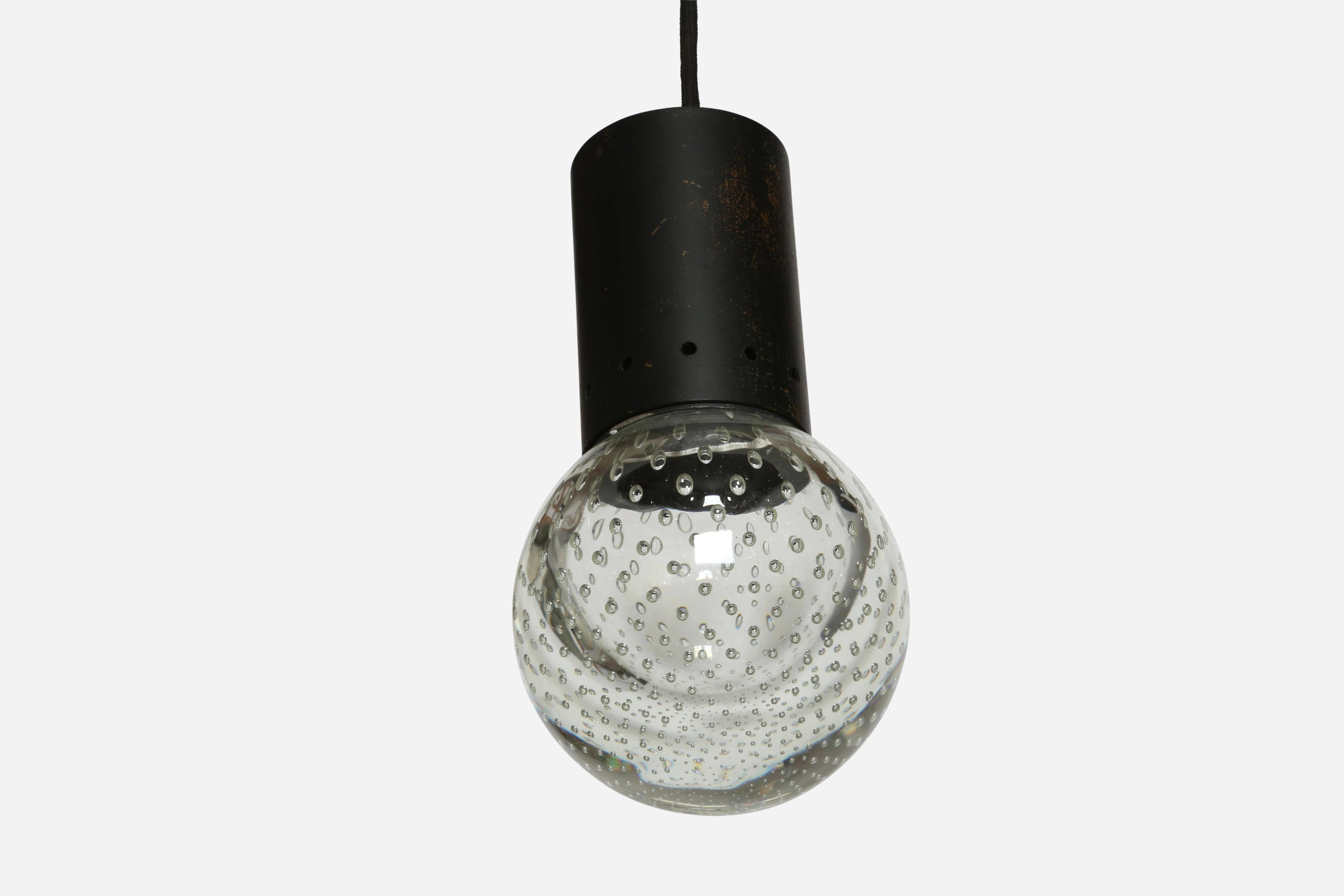Seguso Pendant by Gino Sarfatti for Arteluce, Italy circa 1950s en venta 4