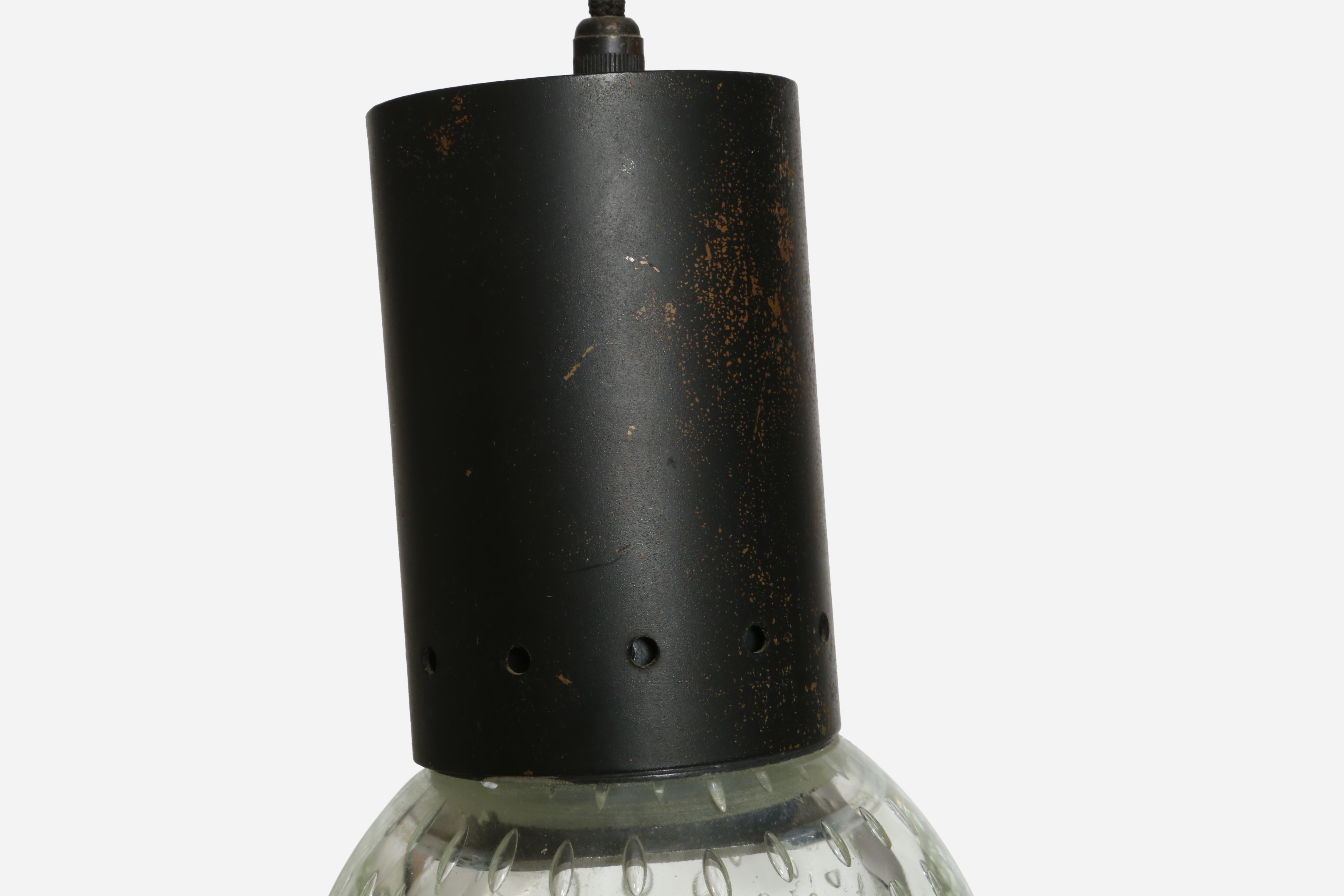 Seguso Pendant by Gino Sarfatti for Arteluce, Italy circa 1950s en venta 10