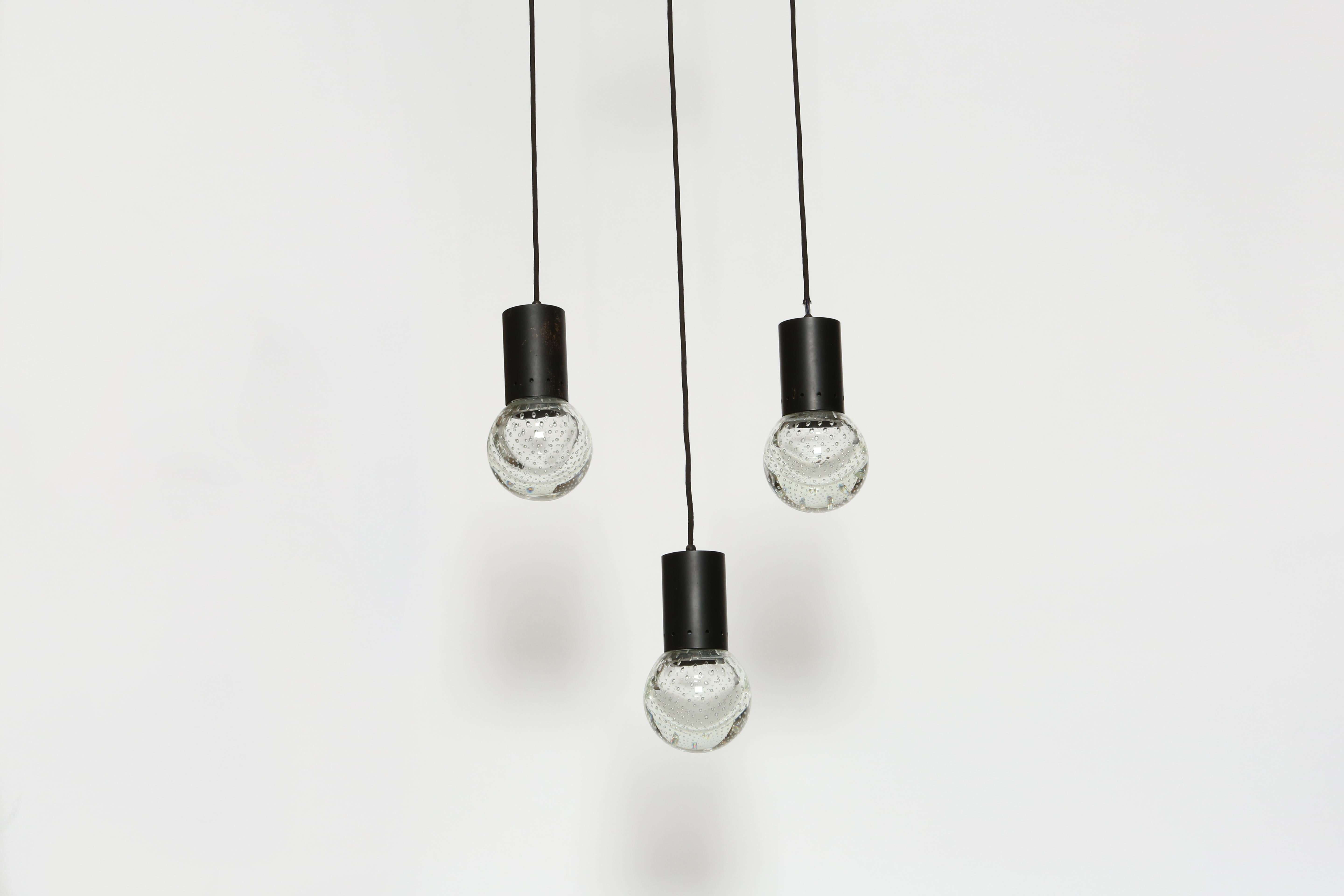 Seguso Pendant by Gino Sarfatti for Arteluce, Italy circa 1950s en Bueno estado para la venta en Brooklyn, NY