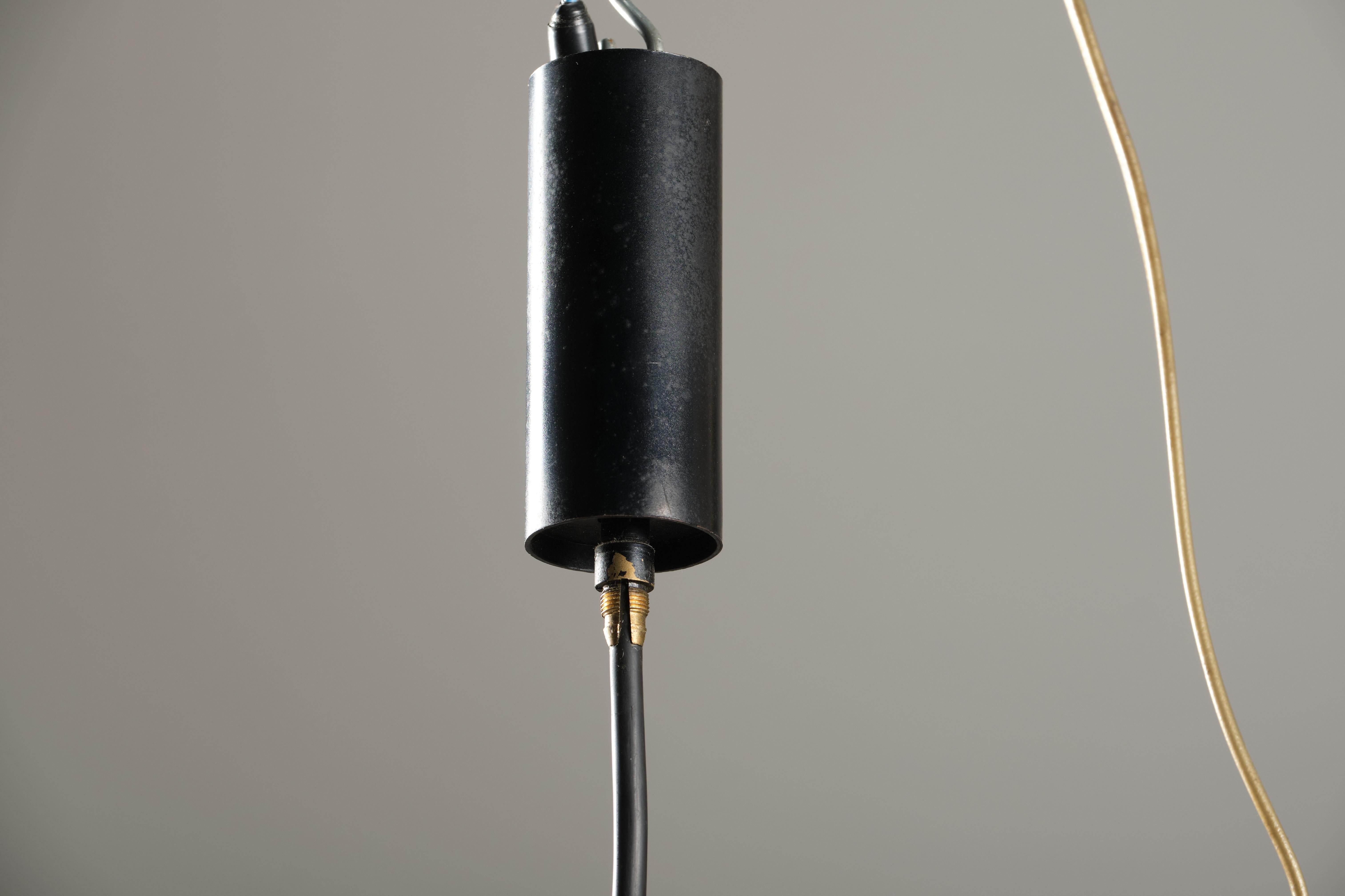 Seguso Pendant in Glass and Brass, 1960 circa 1