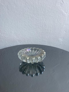 Seguso ribbed Murano bowl