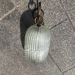 SEGUSO SCONCE mURANO GLASS BRASS 1950 ITALY