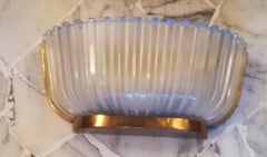 Seguso-Wandleuchter aus Messing und Glas, 1930