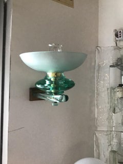 Seguso Sconces Glass Brass 1940 Italy
