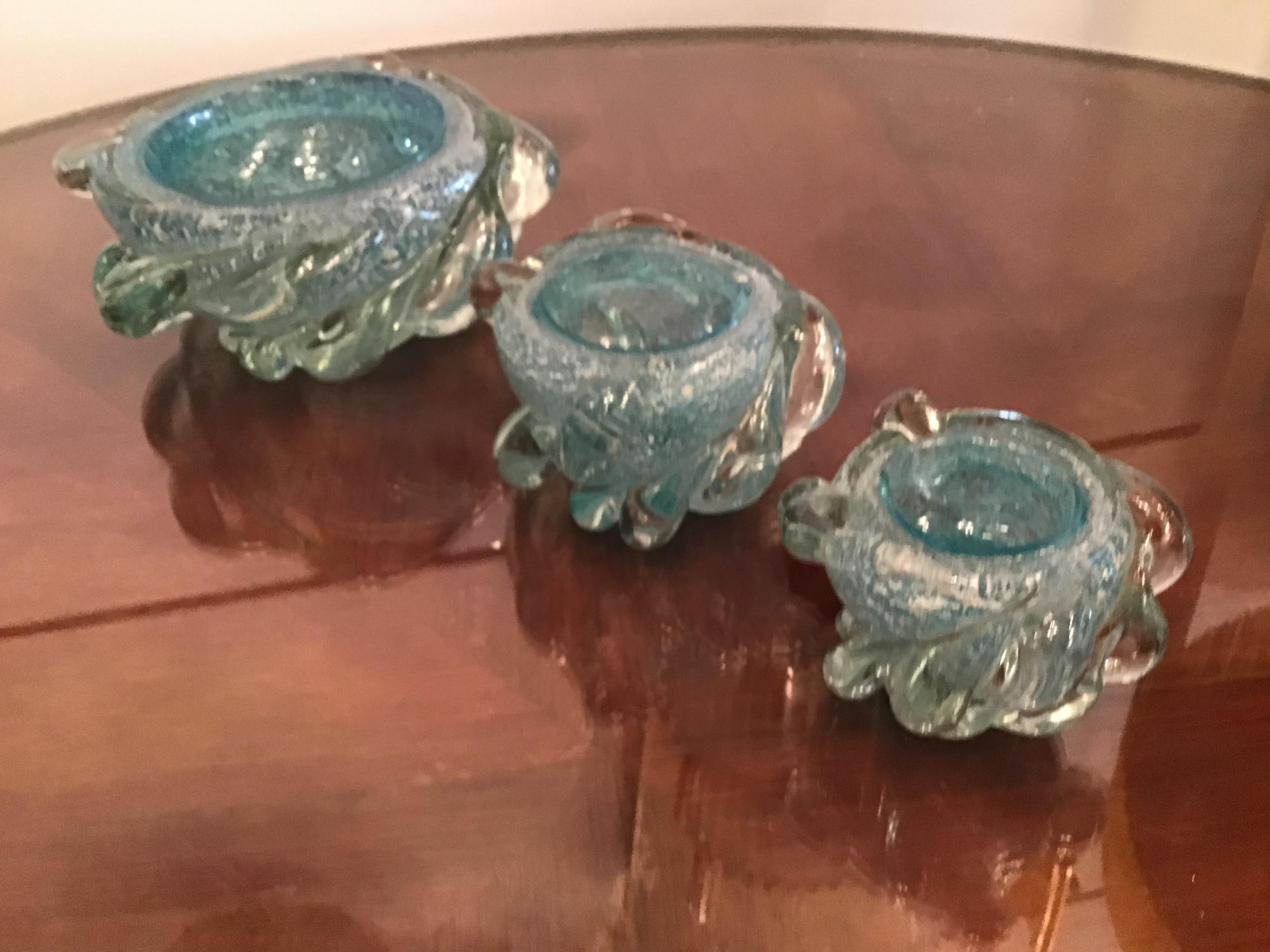 Seguso Smoke Set Murano Glass, 1940, Italy In Excellent Condition For Sale In Milano, IT