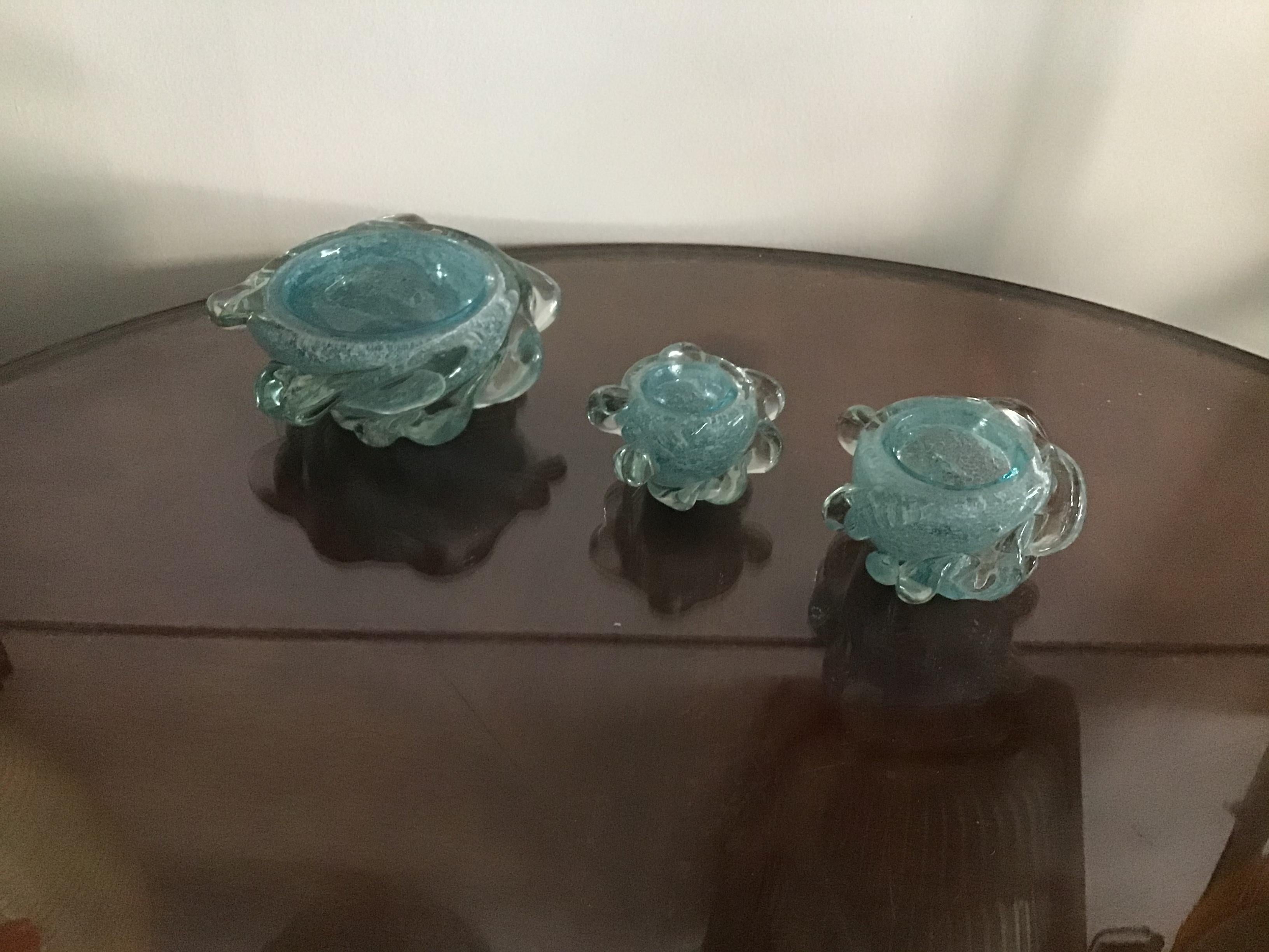 Seguso Smoke Set Murano Glass, 1940, Italy For Sale 3