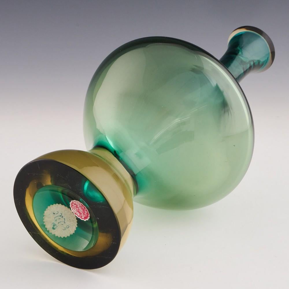 Seguso Sommerso Glasflasche Vase c1965 (Moderne der Mitte des Jahrhunderts) im Angebot