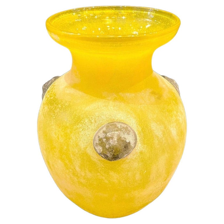 Vintage Art Deco Lemon Yellow Vase Vintage Art Deco Lemon Yellow Vase