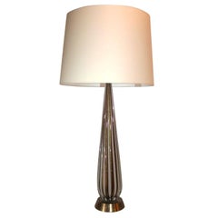 Seguso Table Lamp Murano Art Glass Italy, 1950s Seguso Table Lamp Murano Art Glass Italy, 1950s