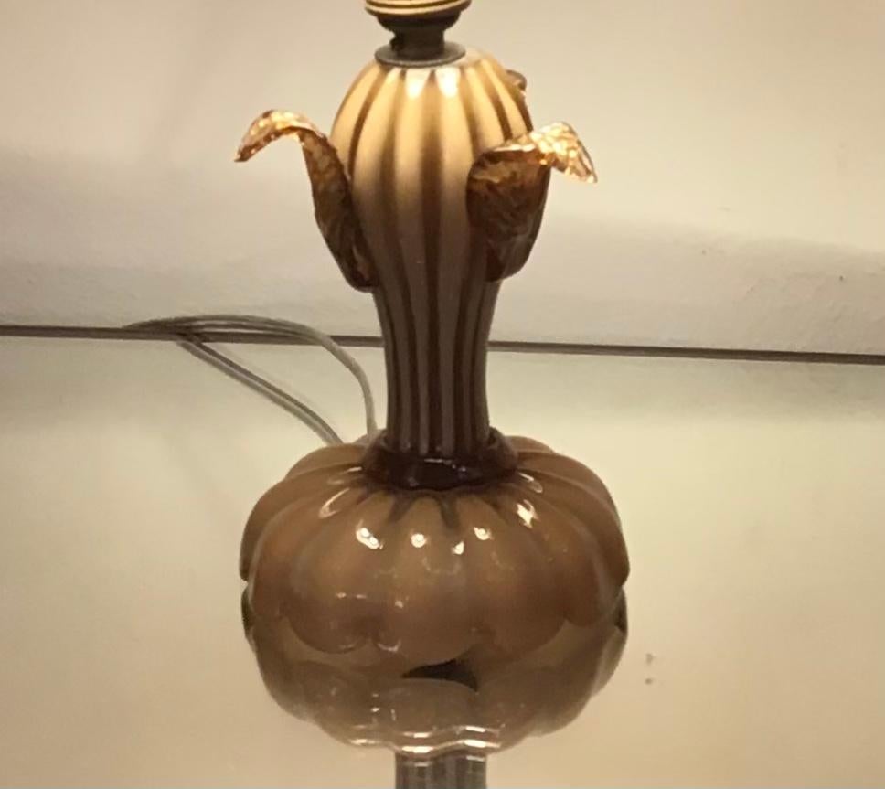 Lampada da tavolo Seguso in vetro di Murano, 1930, Italia In condizioni ottime in vendita a Milano, IT
