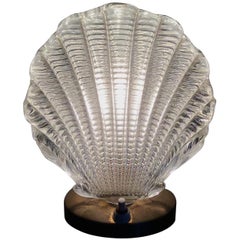 Seguso Table Lamp Murano Glass Brass, 1930, Italy