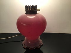 Seguso Table Lamp Murano Glass Brass 1950 Italy