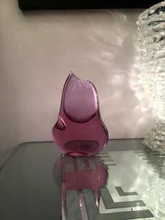 Seguso Vase Murano Glass 1950 Italy