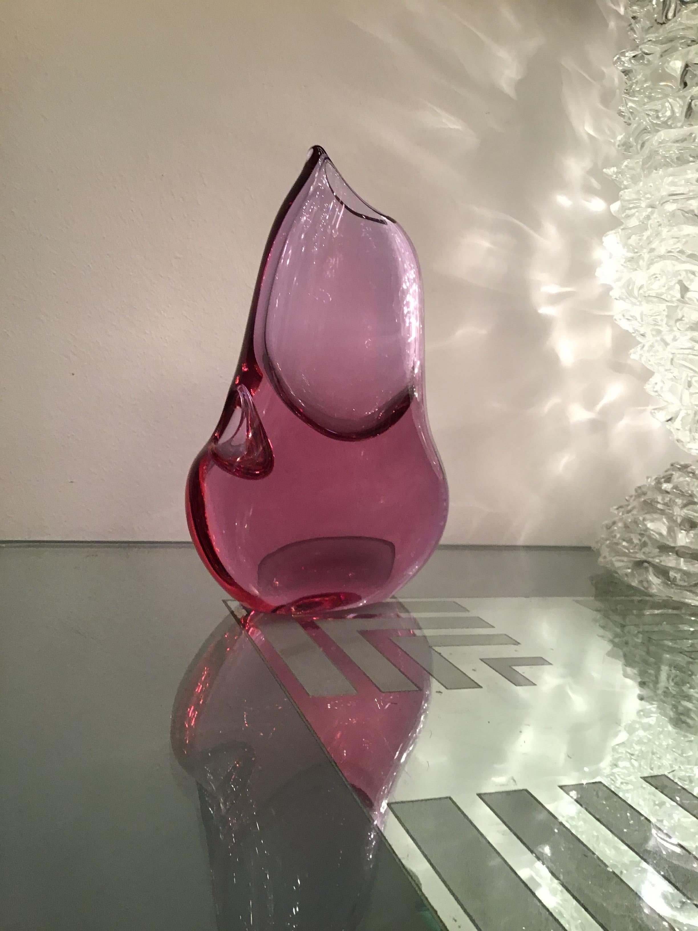 Seguso Vase Murano Glass 1950 Italy  For Sale 14