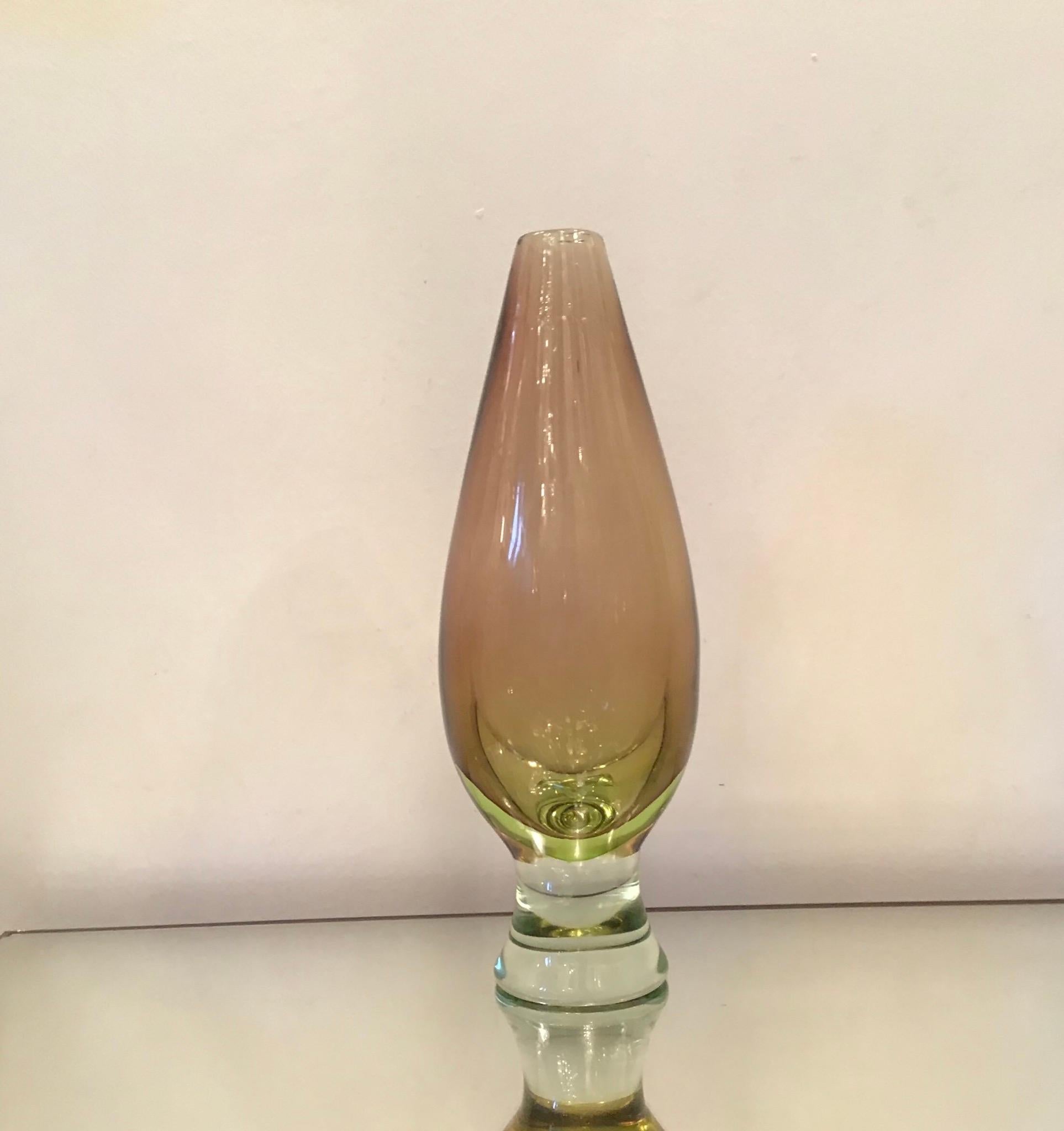 Seguso Vase Murano Glass, 1950, Italy In Excellent Condition For Sale In Milano, IT