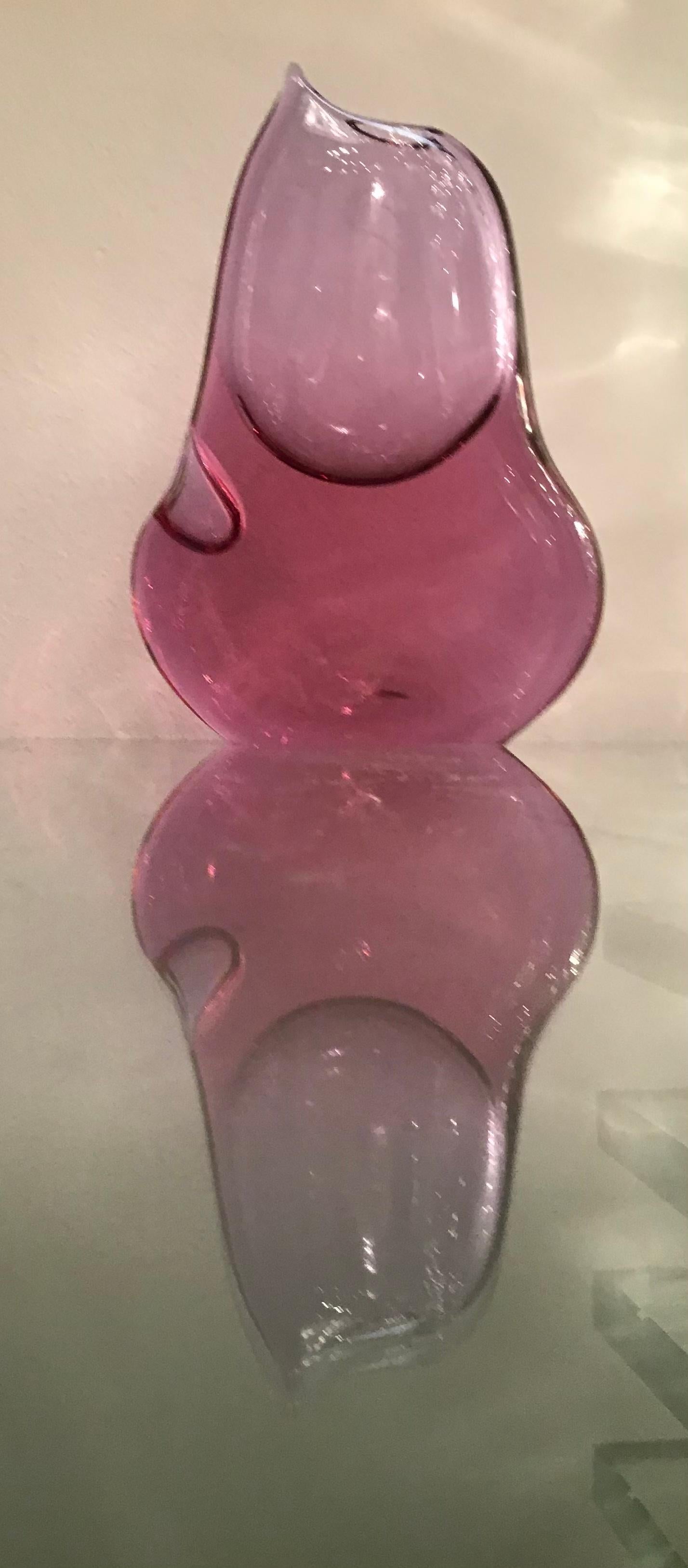 Seguso-Vase aus Muranoglas, Italien, 1950 im Angebot 2
